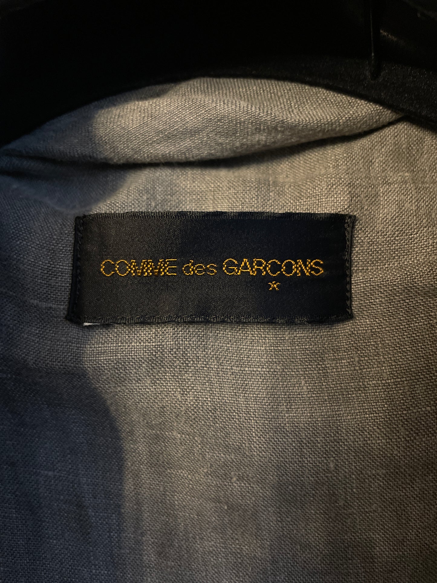 Comme des Garçons reversible wrinkled grey oversized coat