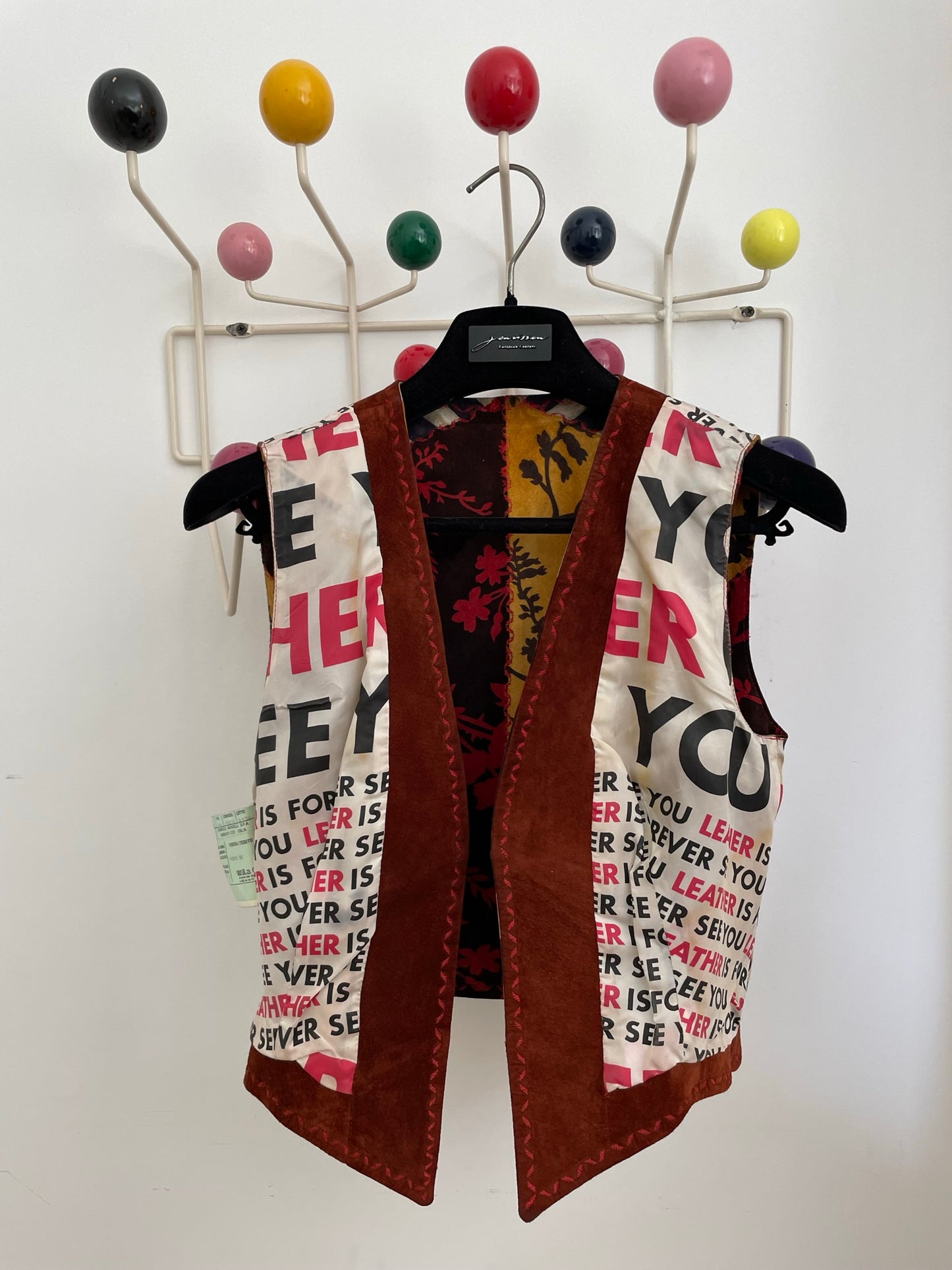 Moschino 90's patchwork leather gilet