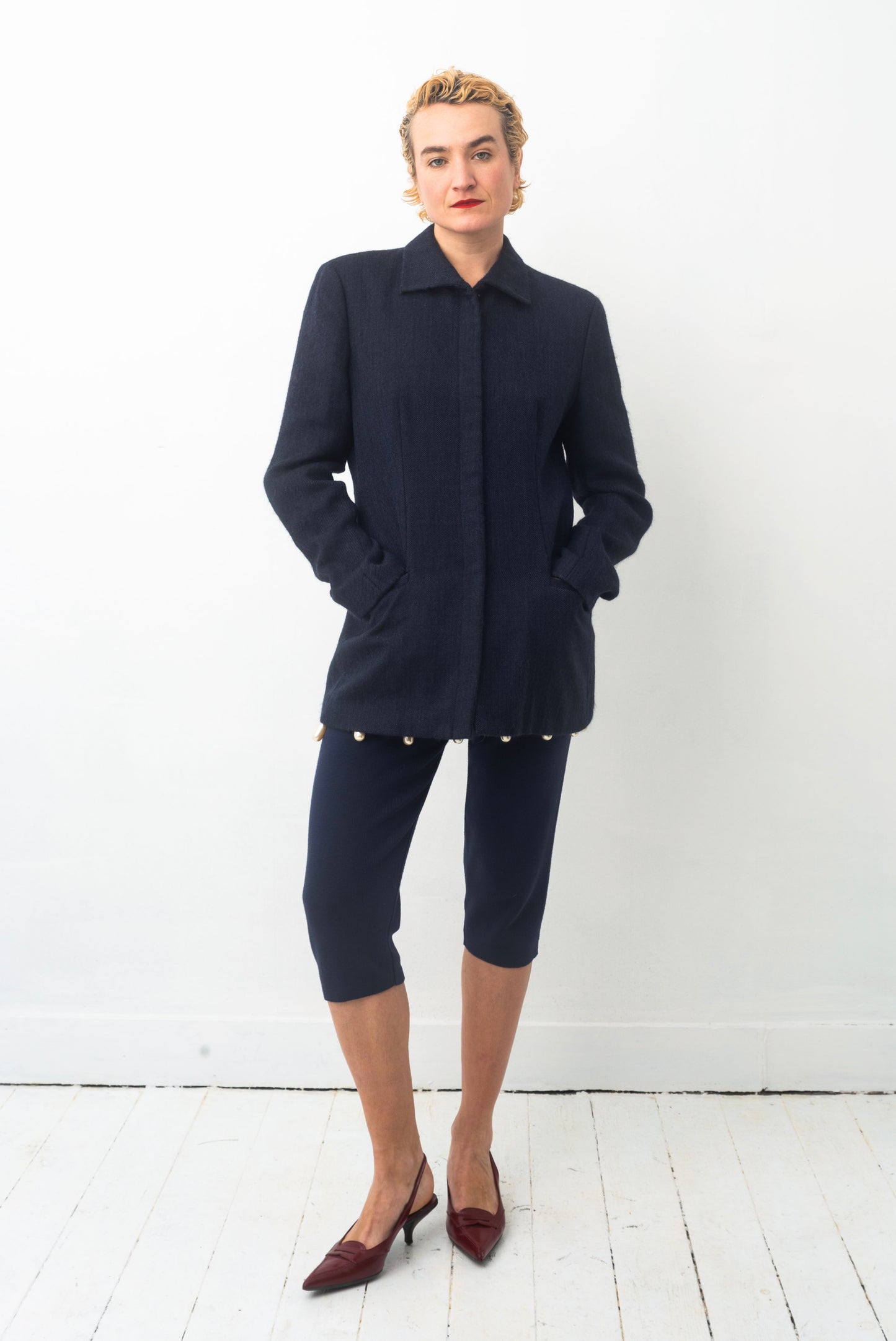 Giorgio Armani 90´s baby alpaca navy jacket