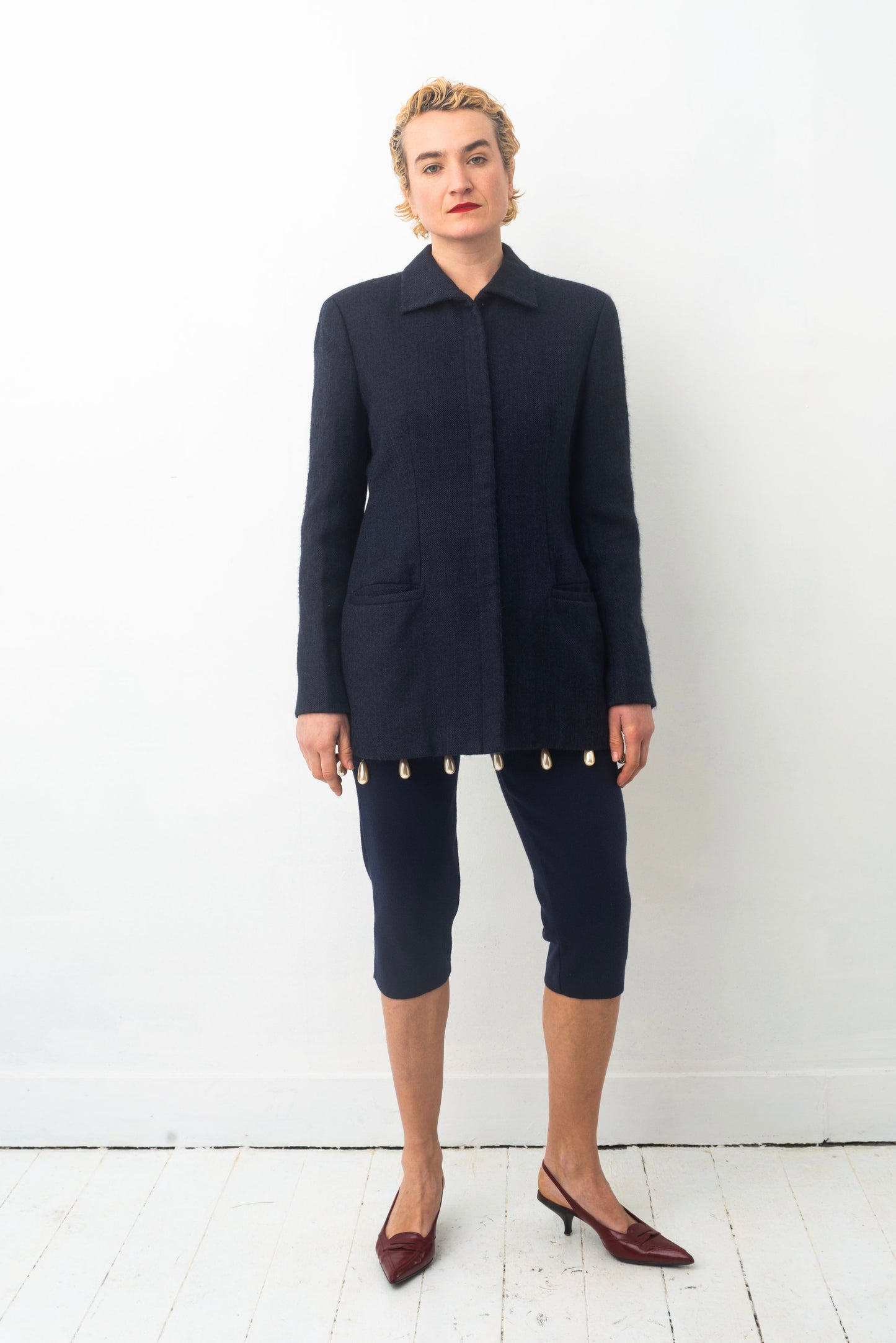 Giorgio Armani 90´s baby alpaca navy jacket