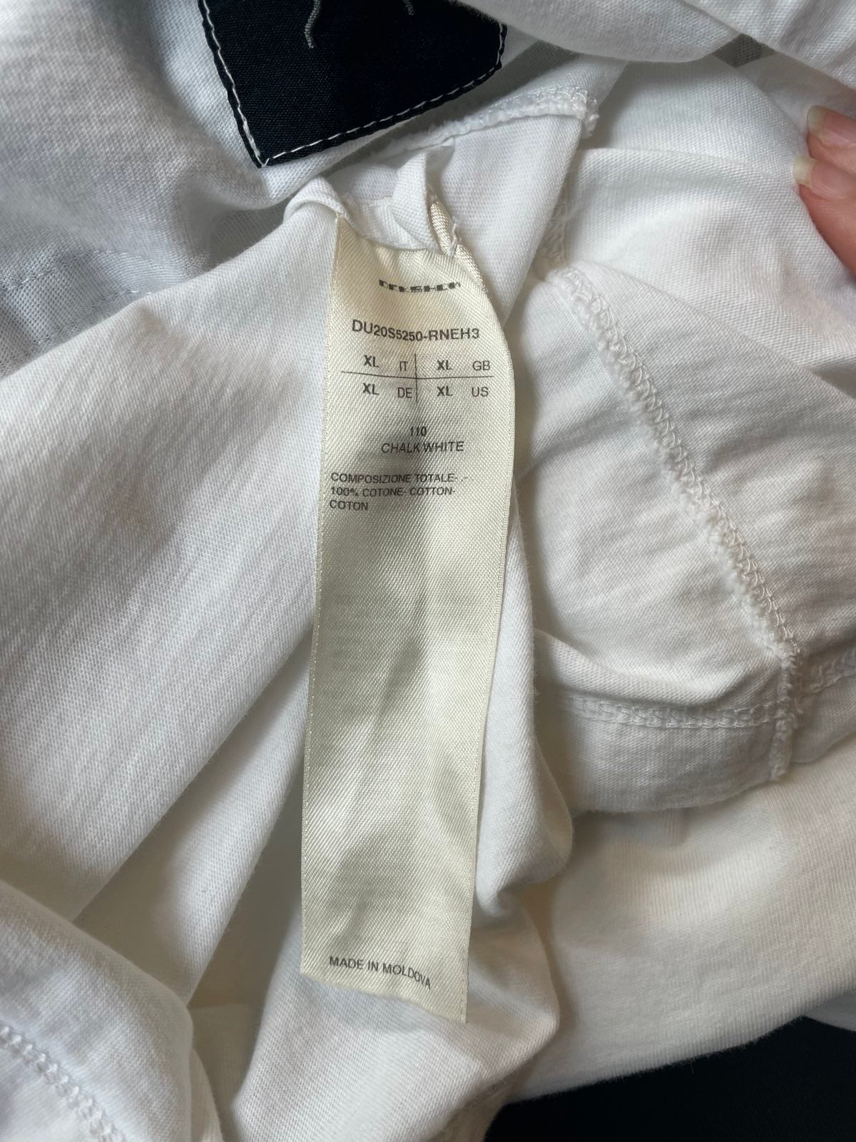 Rick Owens long white t-shirt