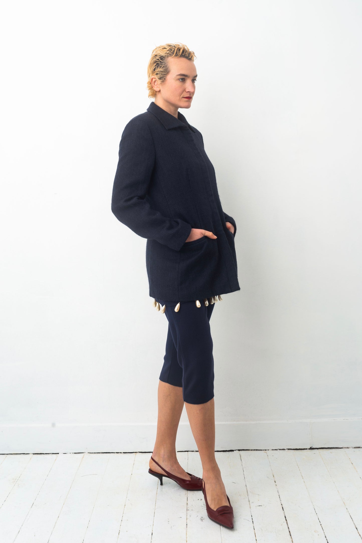 Giorgio Armani 90´s baby alpaca navy jacket