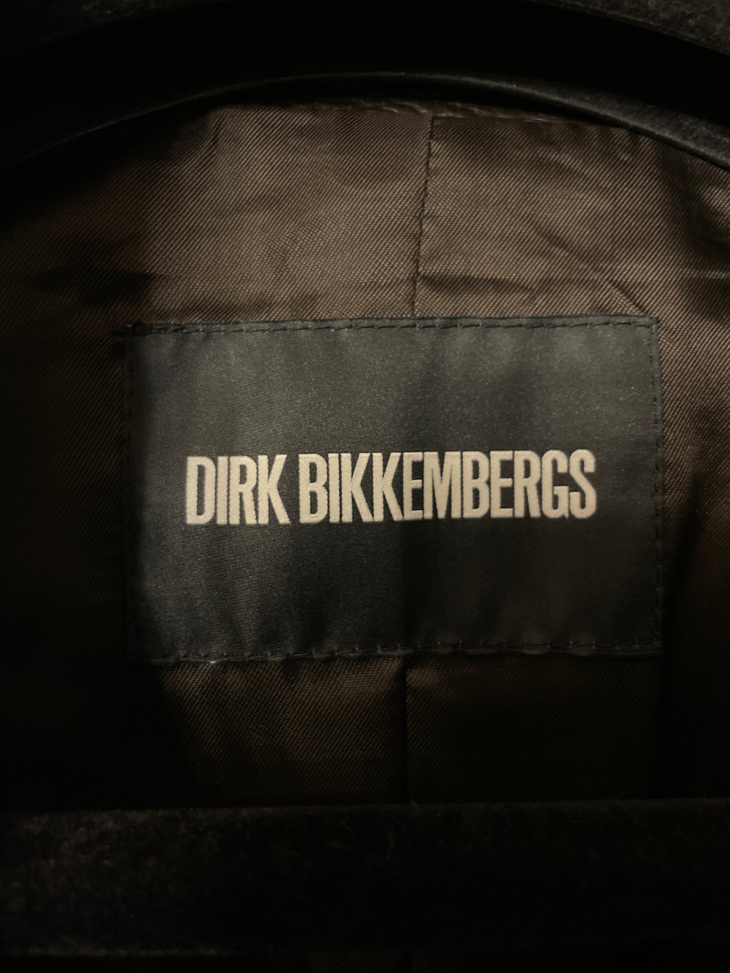 Dirk Bikkembergs 2000´s brown leather jacket with zipper sleeve detail