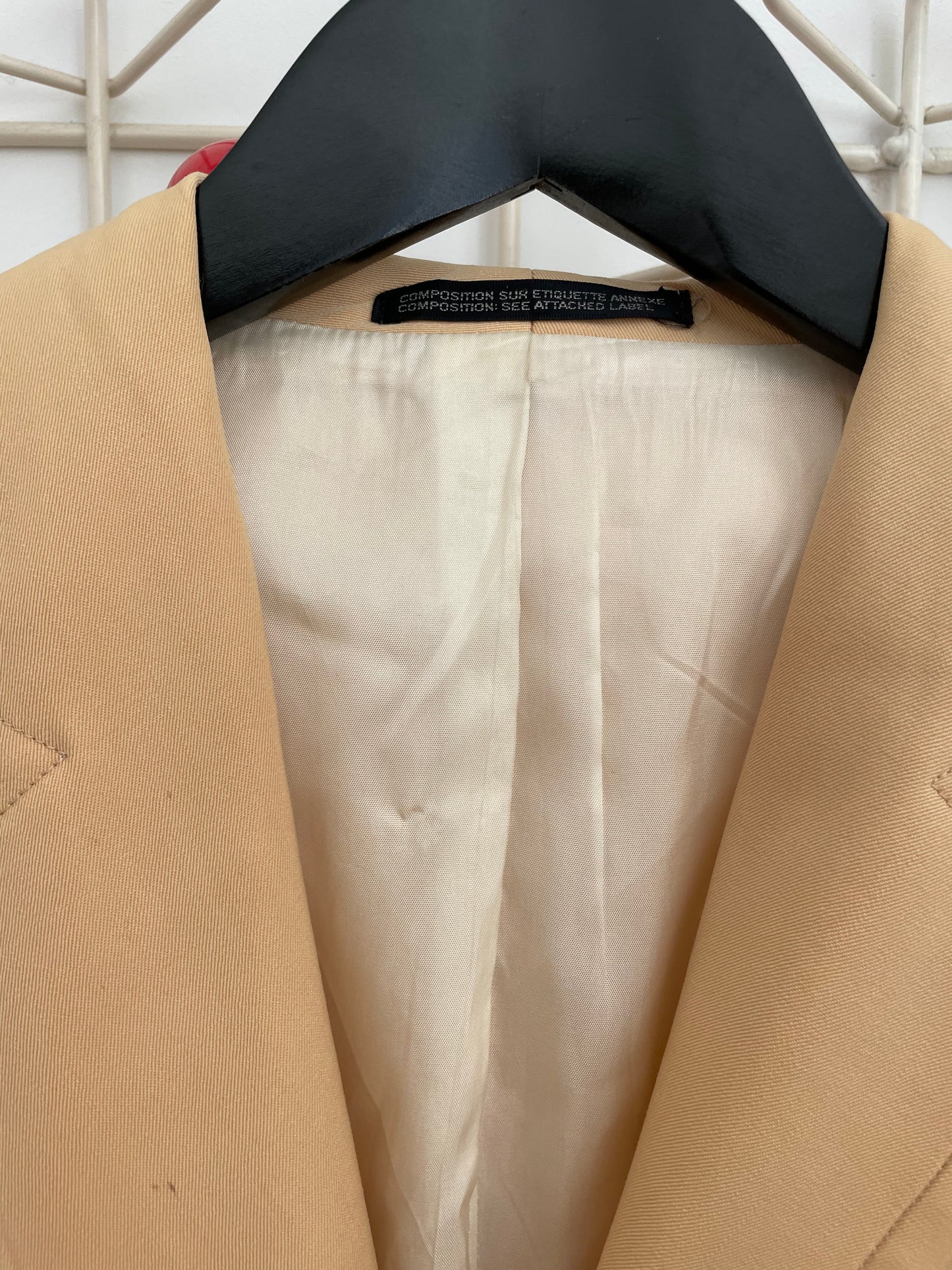 Yohji Yamamoto 2000's eggshell single breasted wool blazer