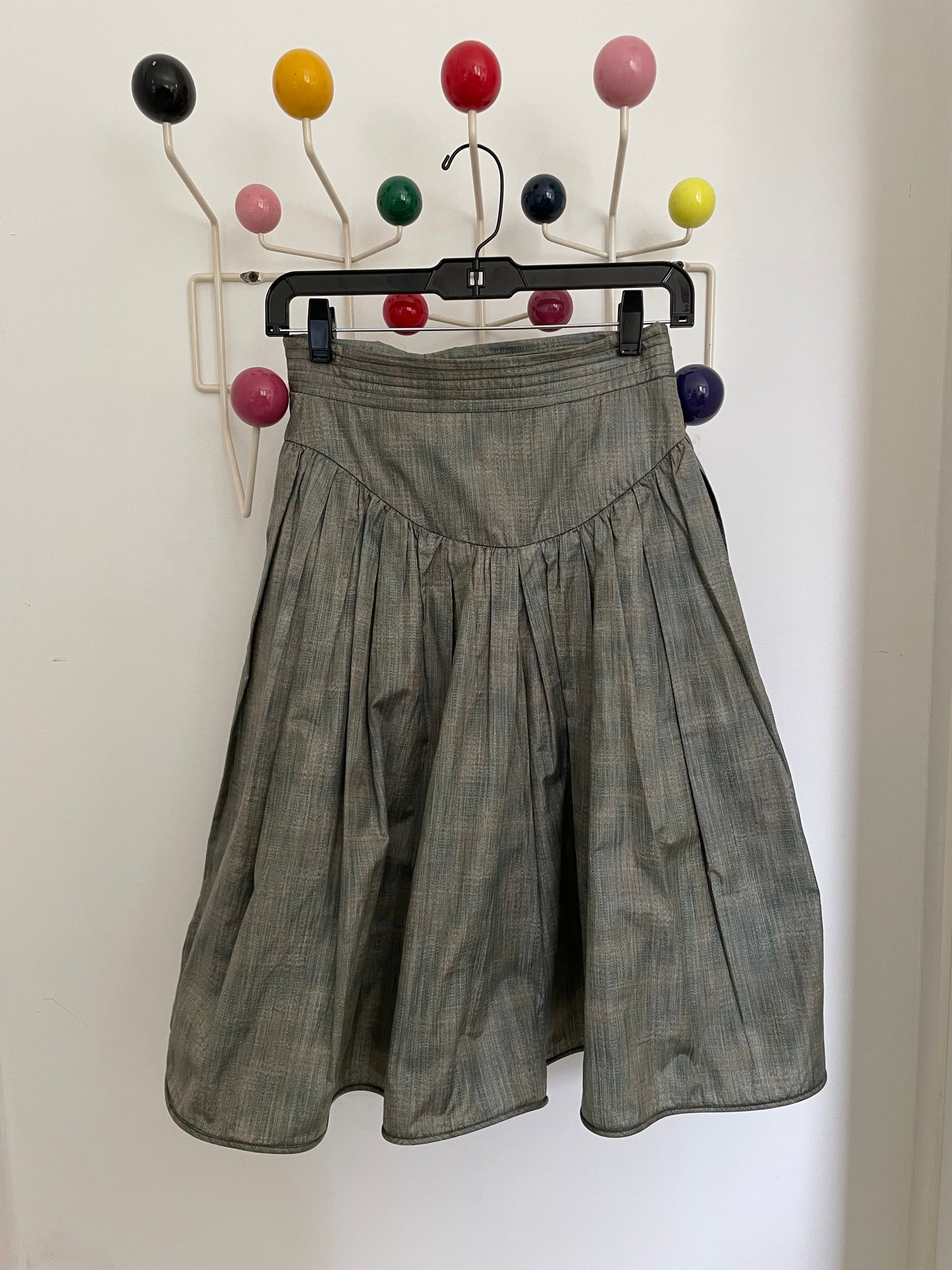 Giorgio Armani 80s khaki cotton short/skirt