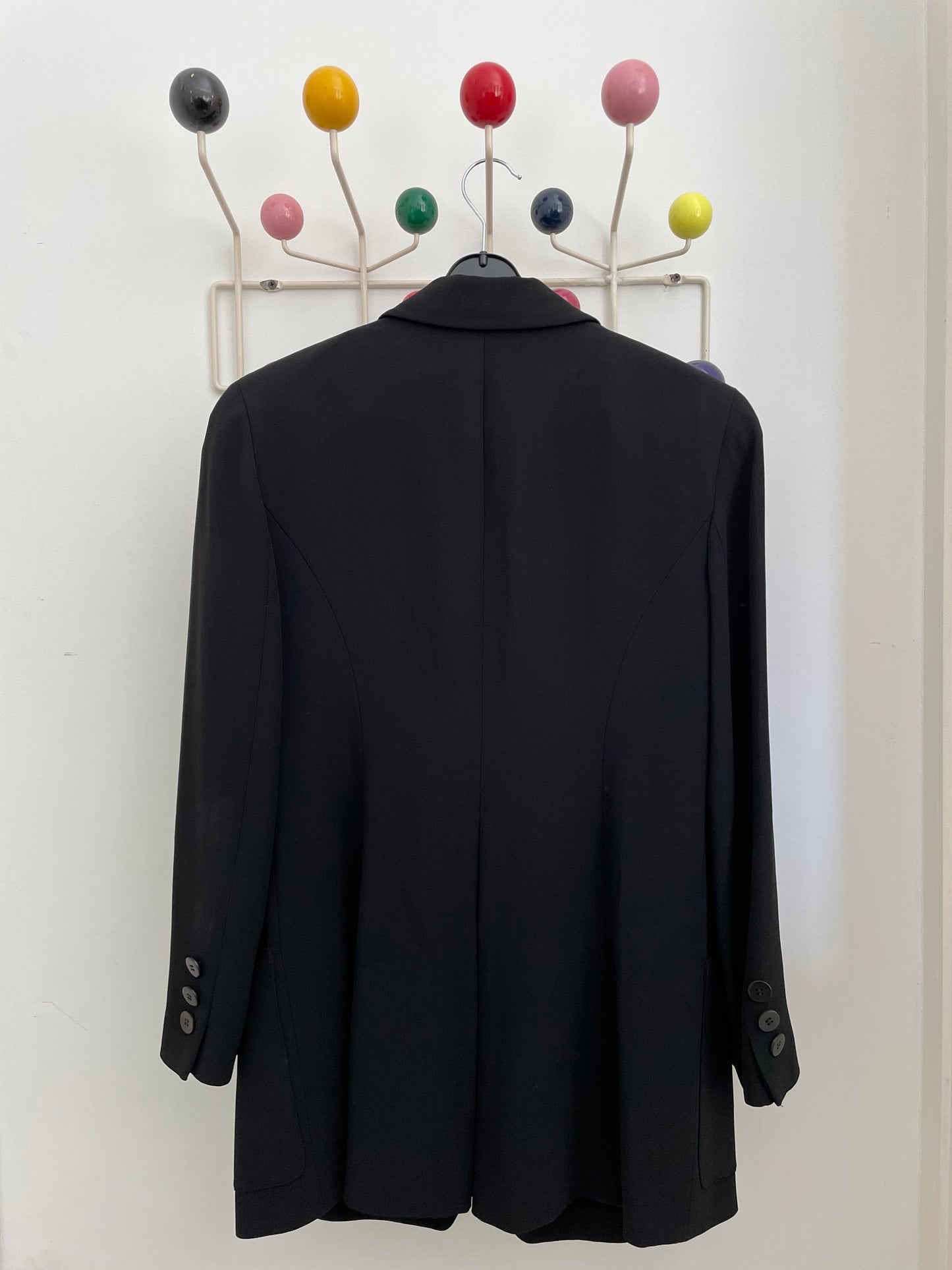Donna Karan 90s black single breasted classic blazer