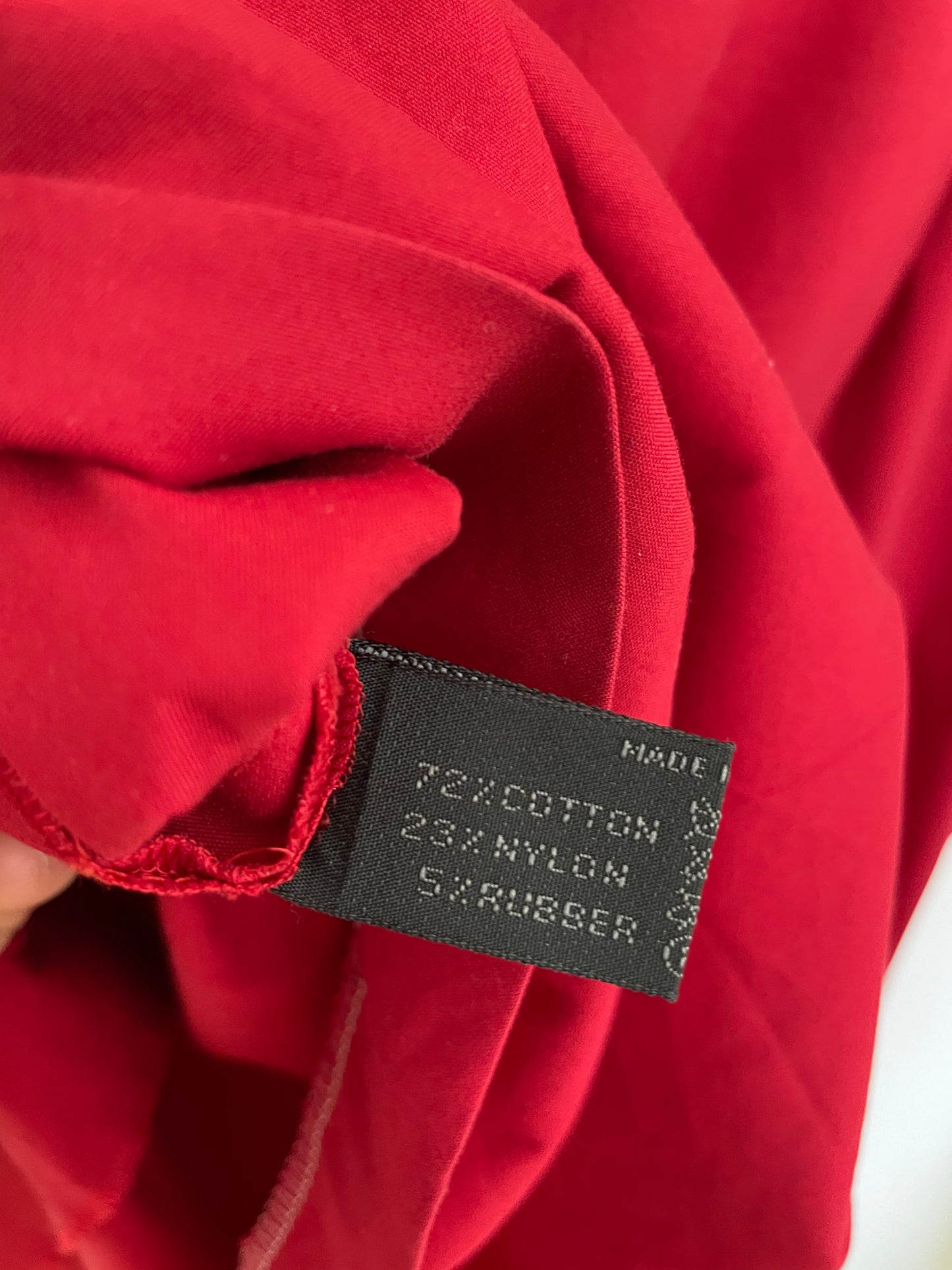 Prada 2000's nylon red maxi mermaid skirt