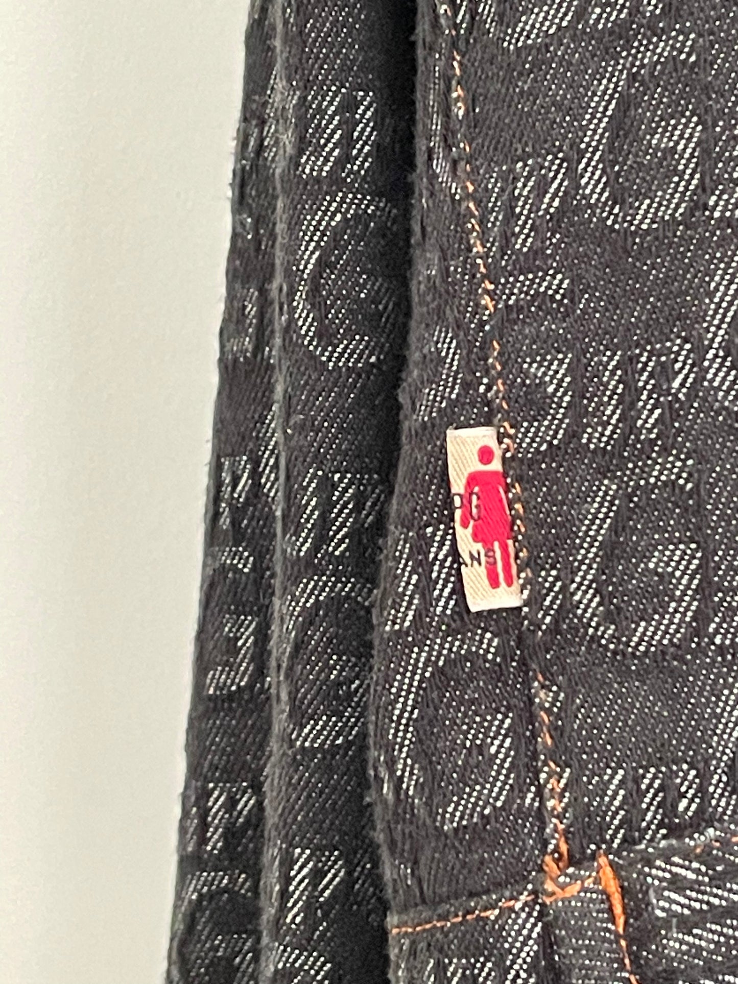 Jean Paul Gaultier Jeans FW 2001 monogram denim transformable jacket / dress with zipper