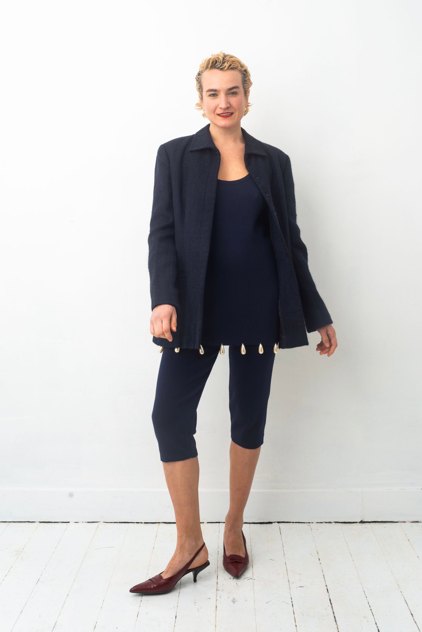 Giorgio Armani 90´s baby alpaca navy jacket