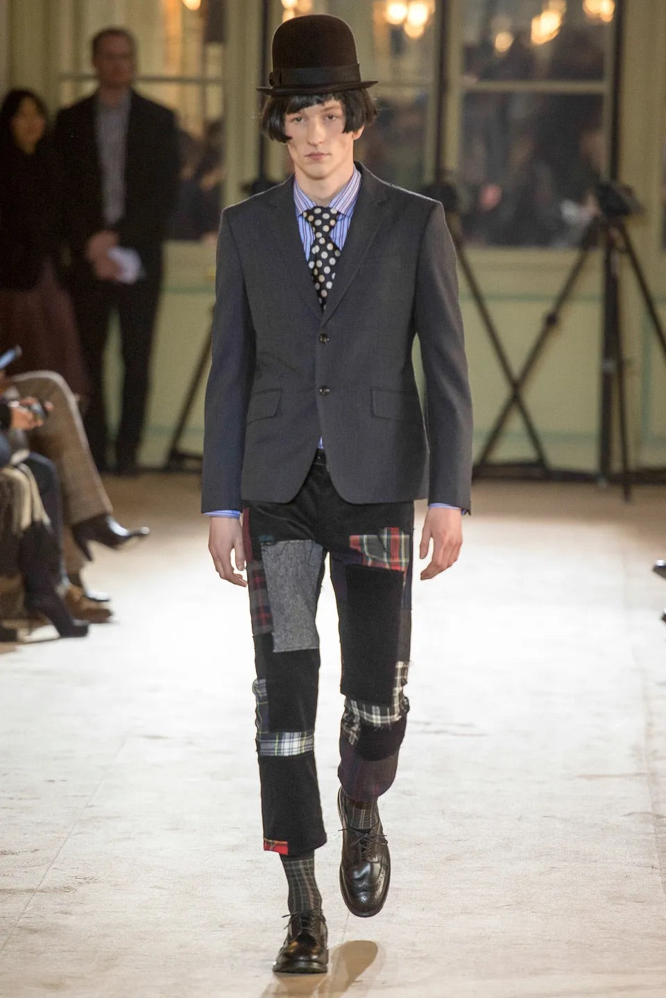 Junya Watanabe FW 2014 patchwork black denim jeans