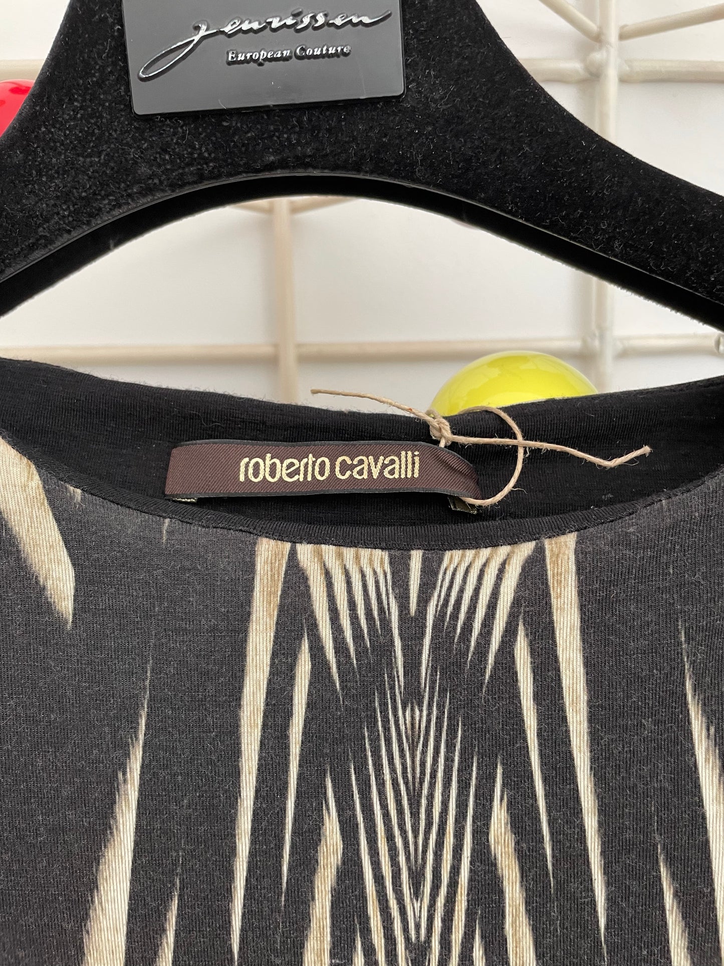 Roberto Cavalli 2000's digital animal print bodycon dress
