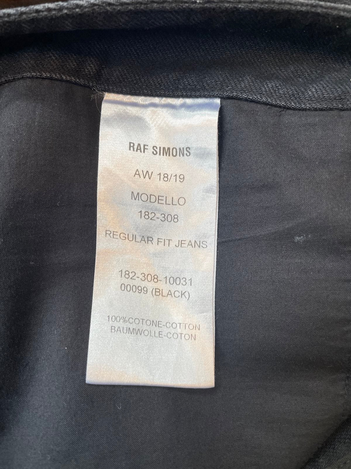 Raf Simons AW2018 black jeans