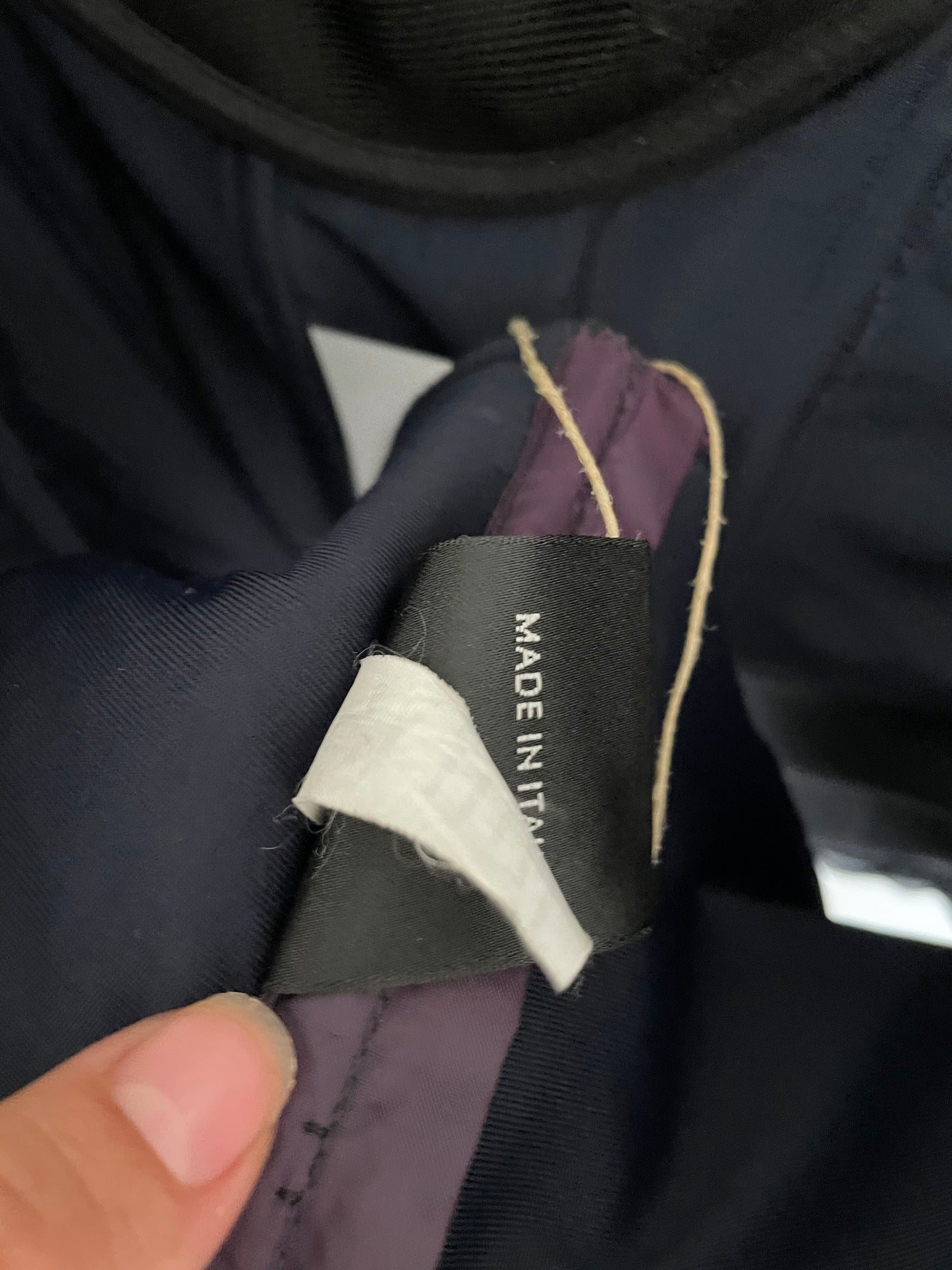 La Perla 2000's silk pleated dark blue bustier top