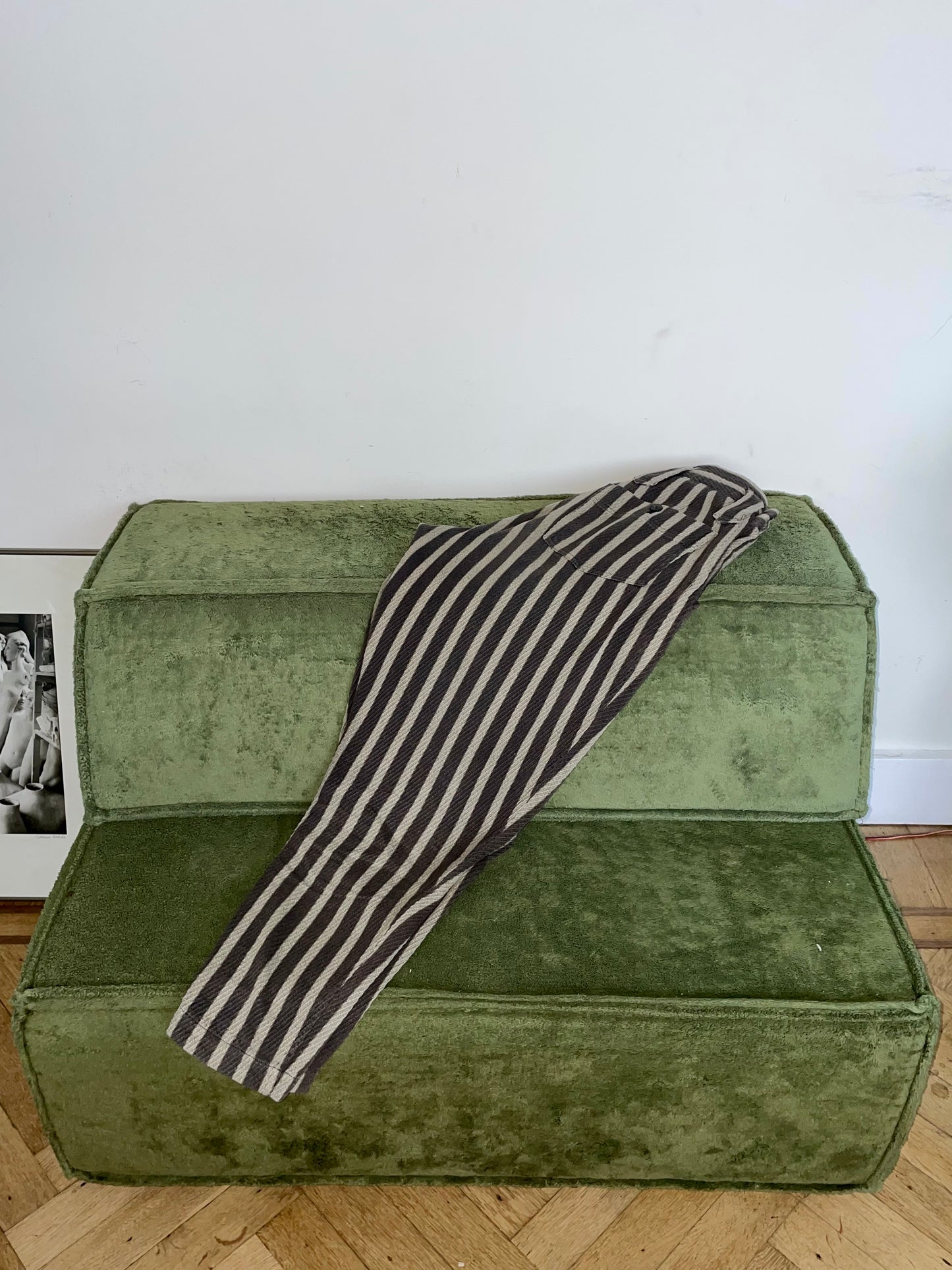 Issey Miyake Plantation 80s striped knit trousers