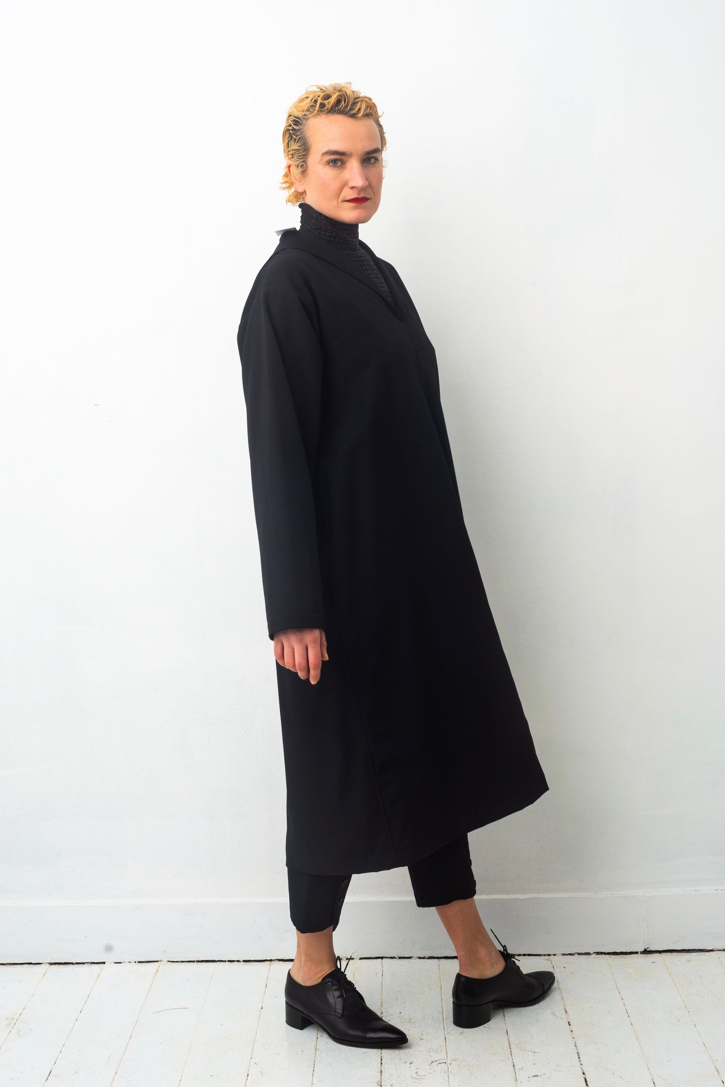 Comme des Garçons 90's black wool tunic dress