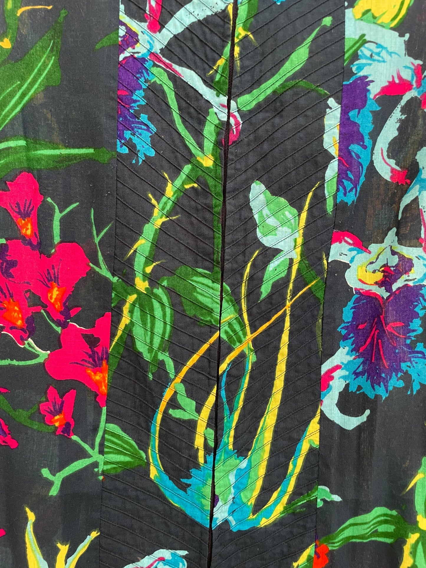 Ken Scott 70s flower print straight dress
