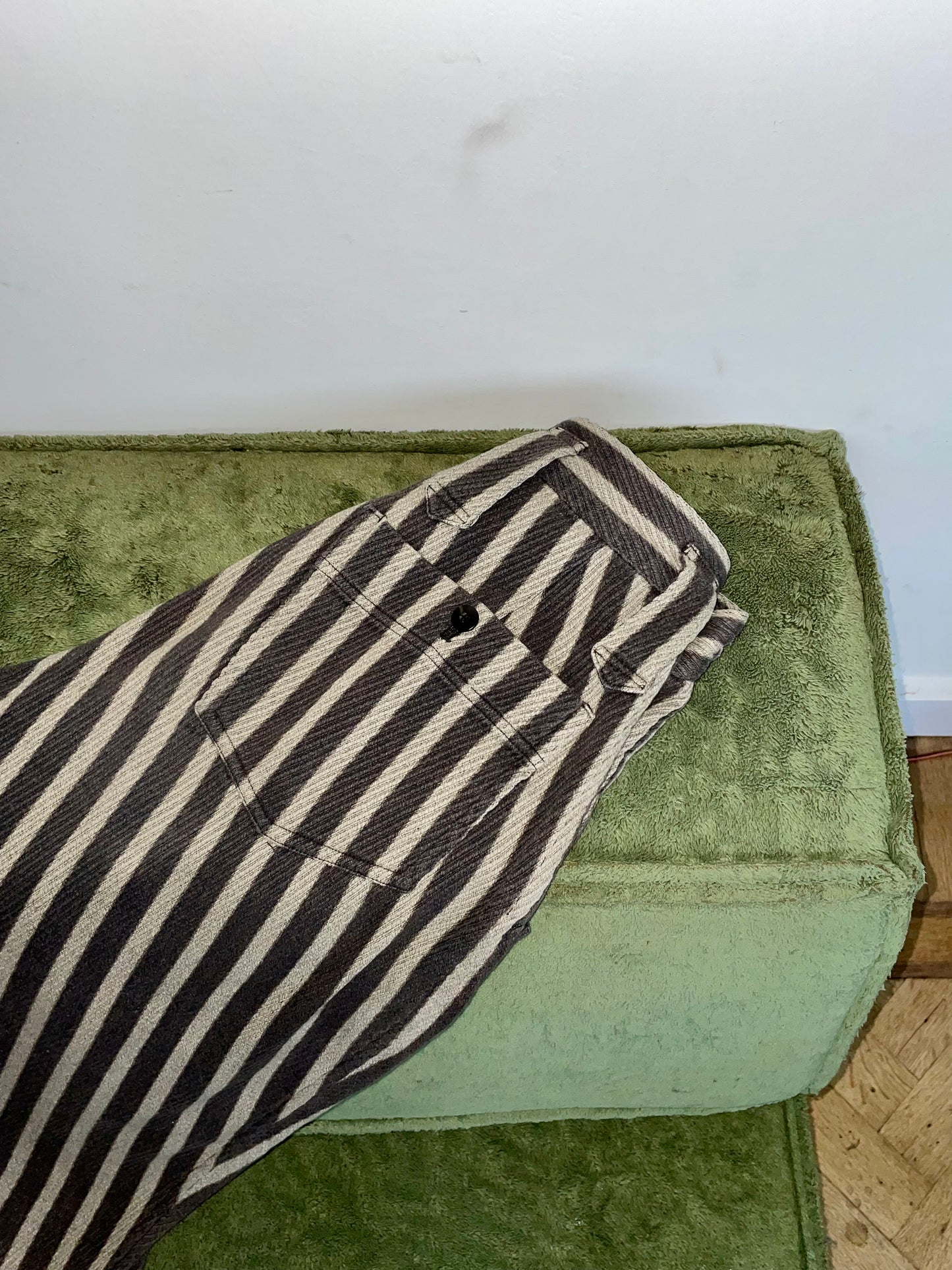 Issey Miyake Plantation 80s striped knit trousers