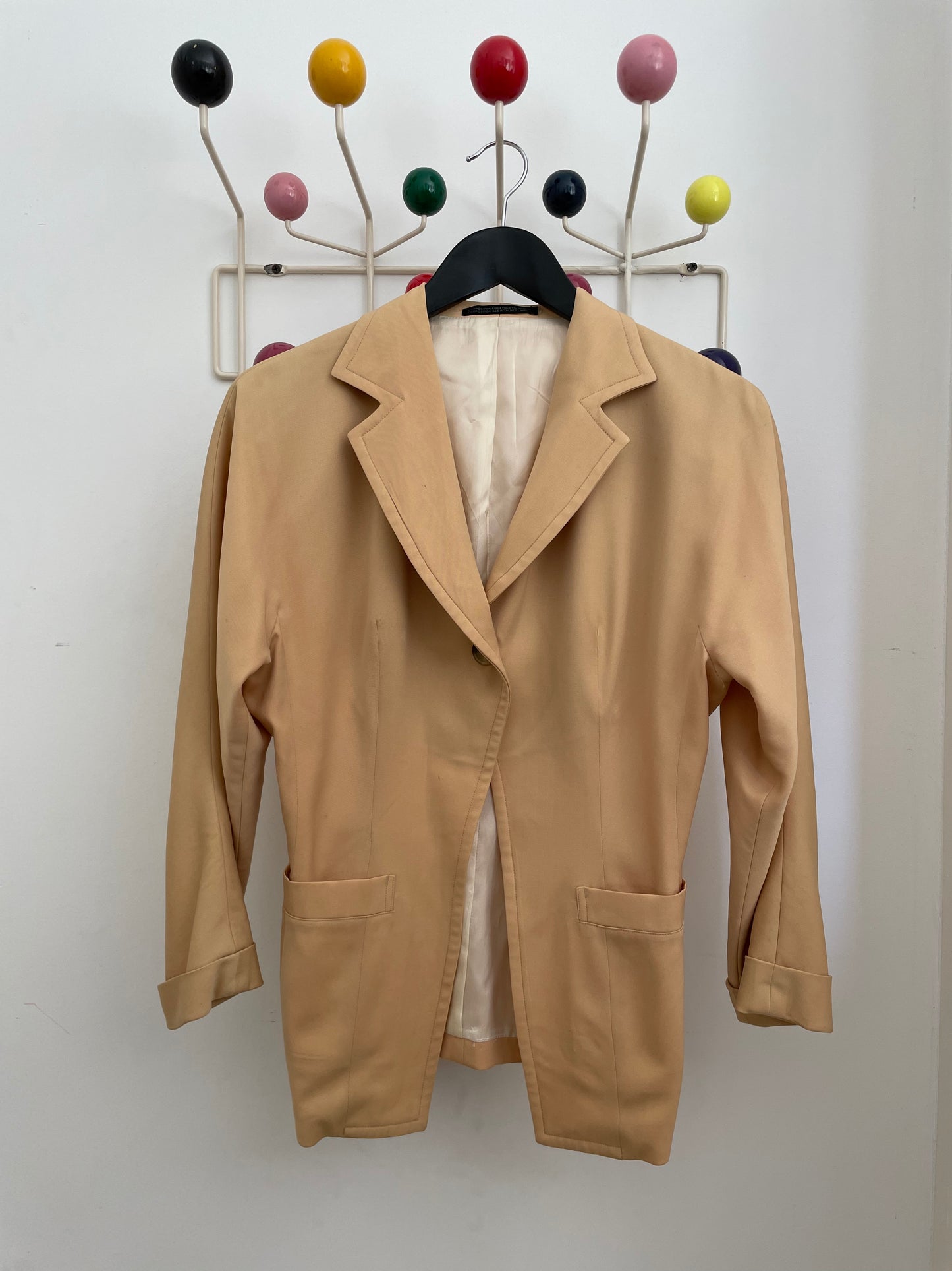 Yohji Yamamoto 2000's eggshell single breasted wool blazer