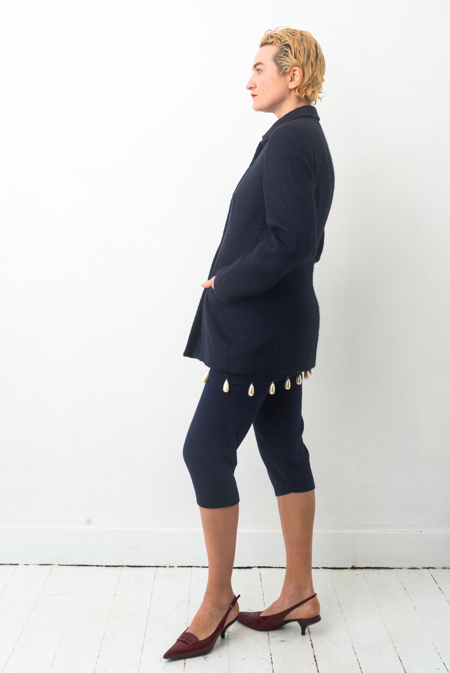 Giorgio Armani 90´s baby alpaca navy jacket