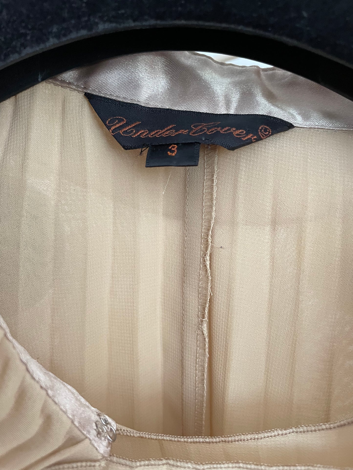 Undercover 90's- early 2000's pleated long beige double breasted tunic shirt