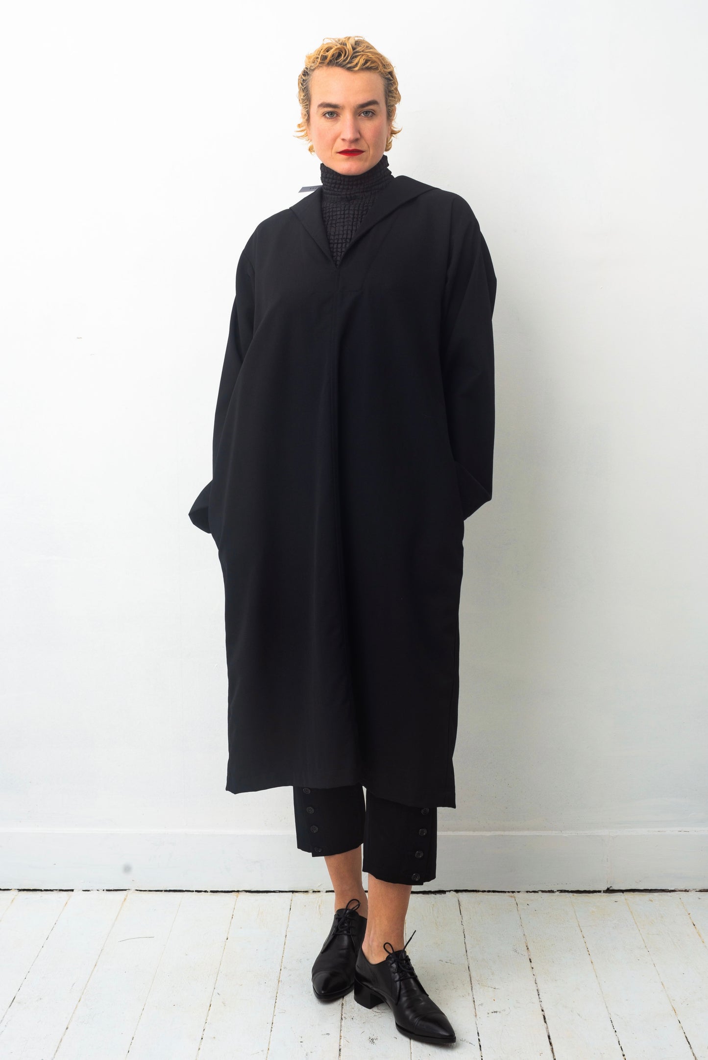 Comme des Garçons 90's black wool tunic dress