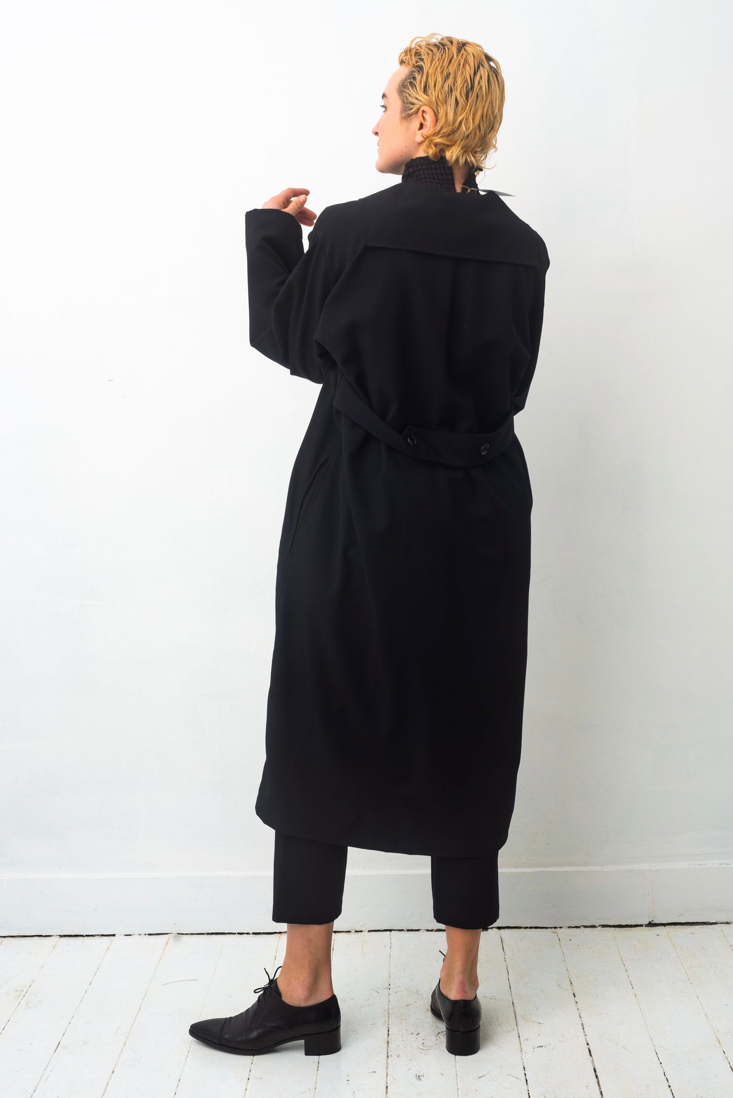 Comme des Garçons 90's black wool tunic dress