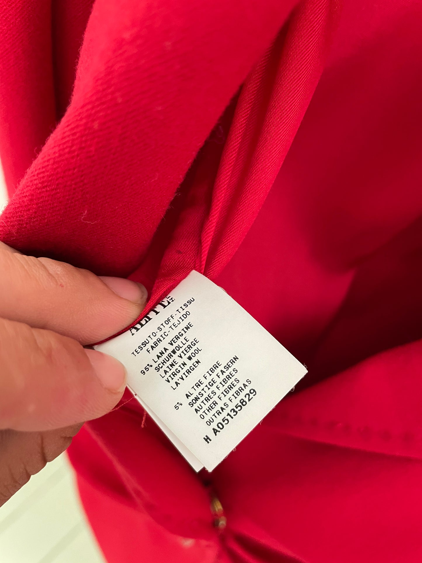Moschino 2000's red wool pantsuit
