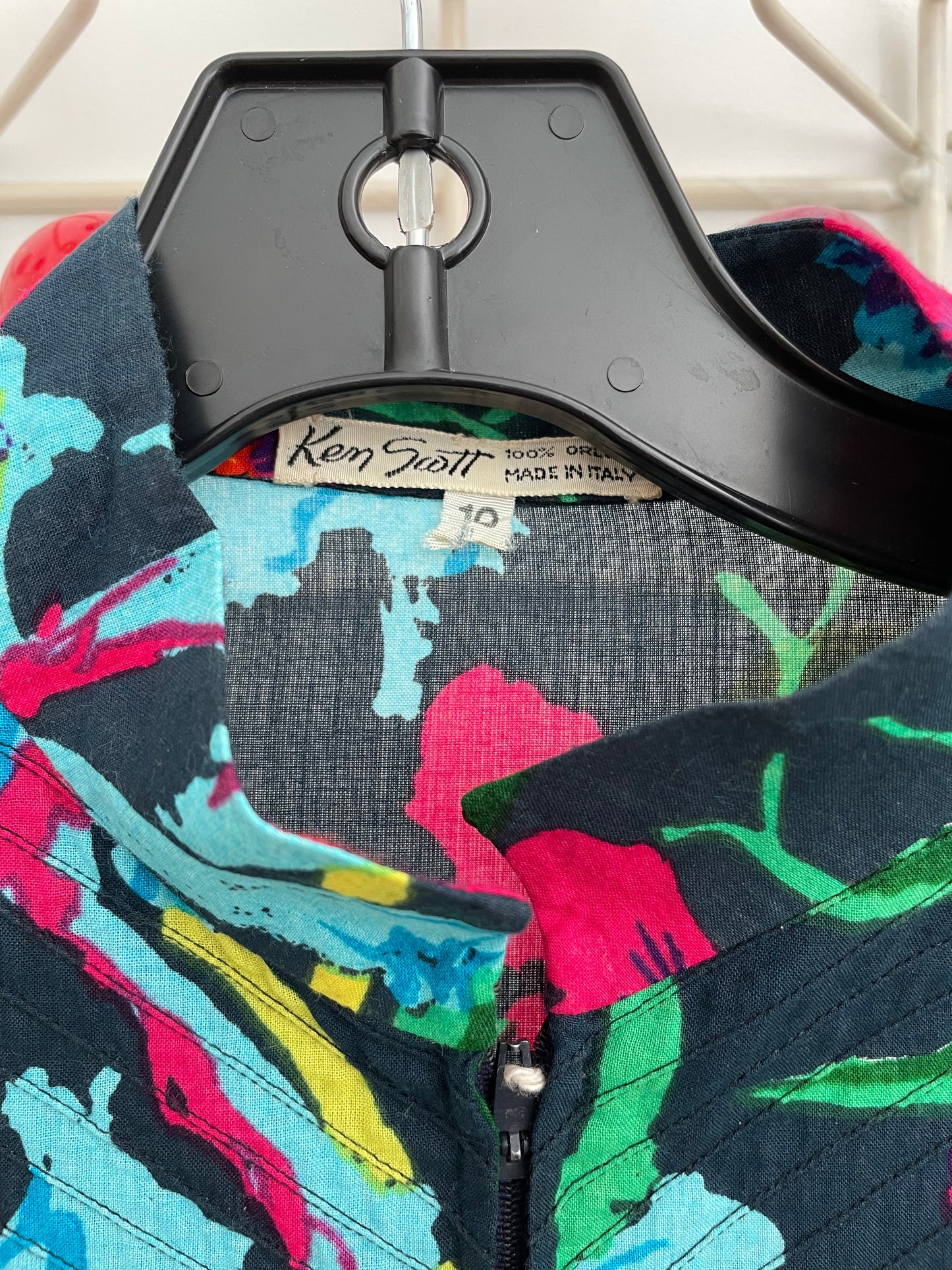 Ken Scott 70s flower print straight dress