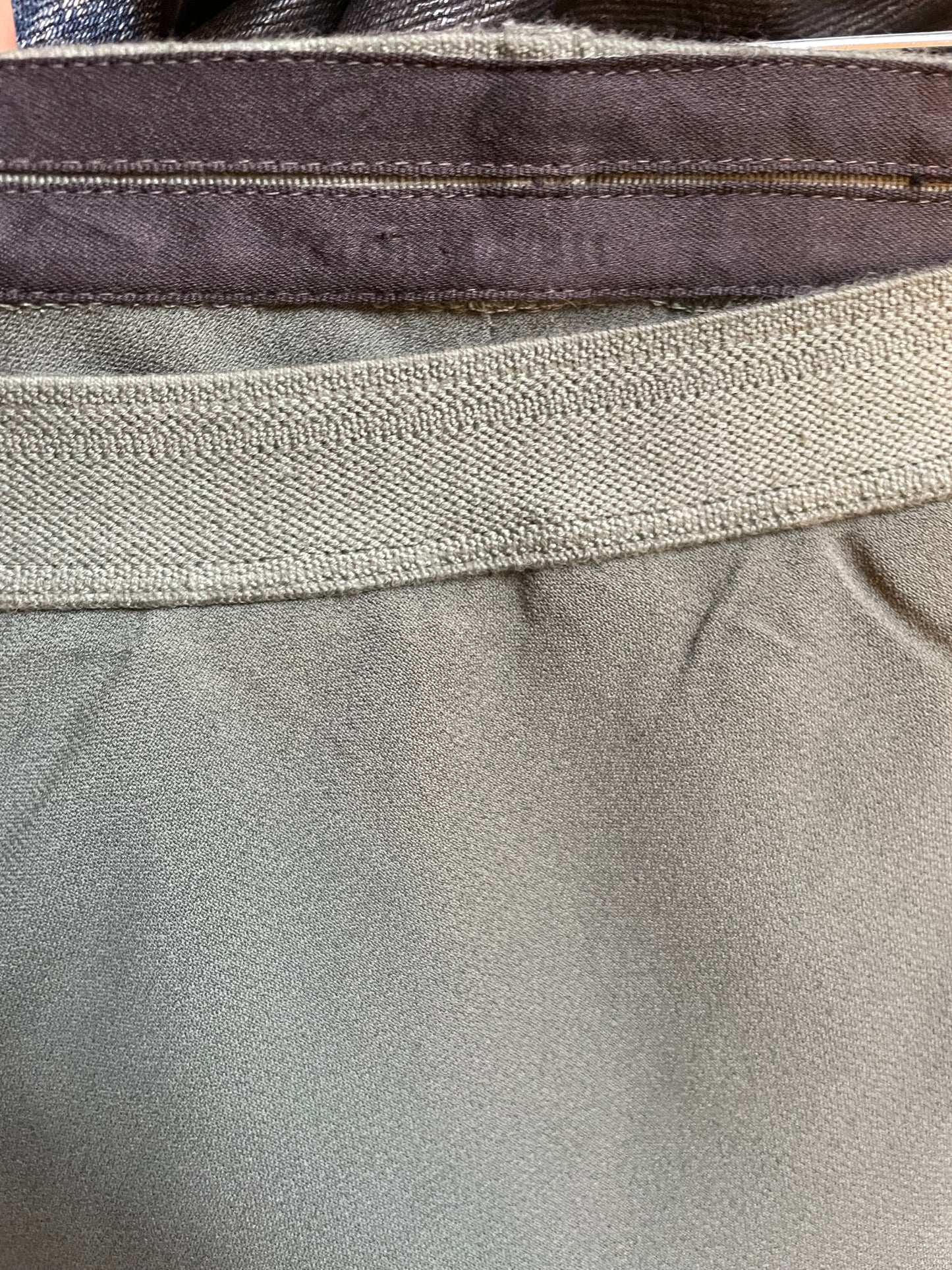 Rick Owens SS 2011 "Anthem" sage green mini short/skirt