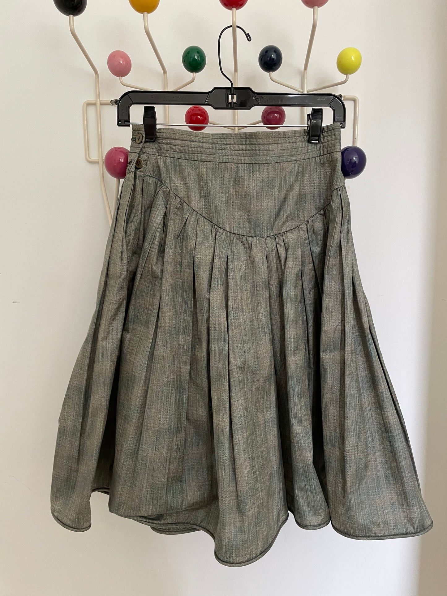 Giorgio Armani 80s khaki cotton short/skirt