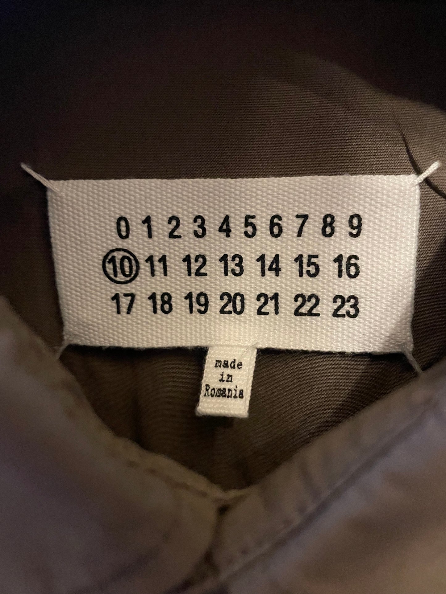 Martin Margiela khaki / brown cotton shirt