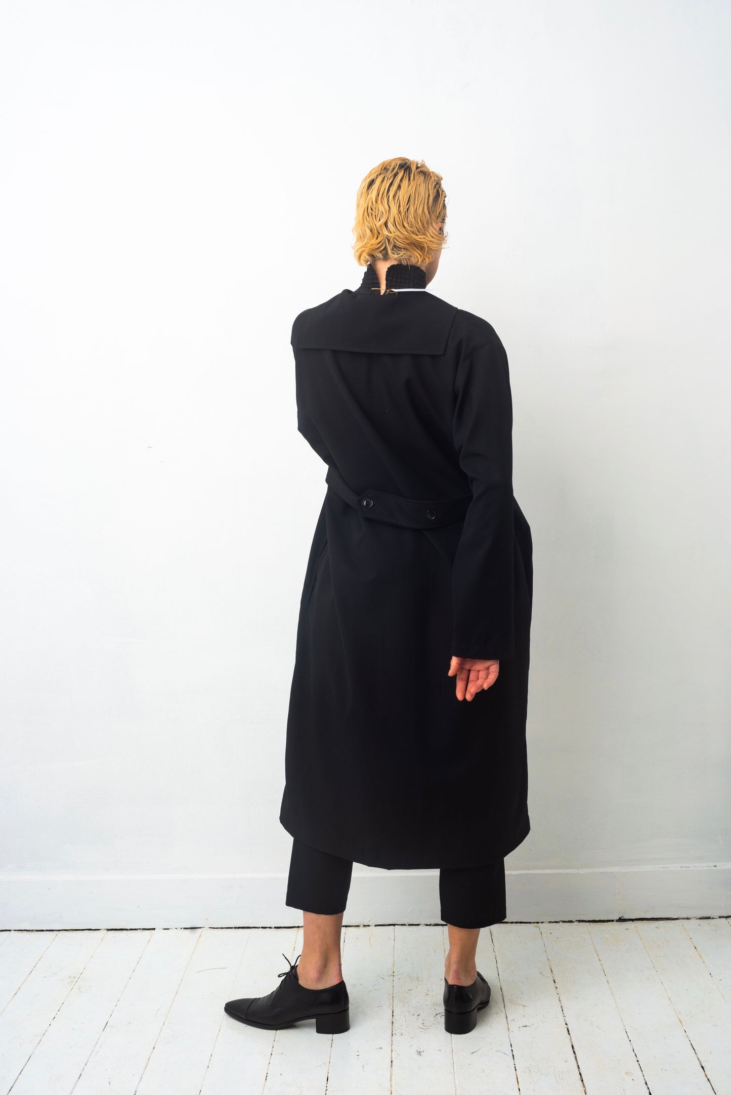 Comme des Garçons 90's black wool tunic dress