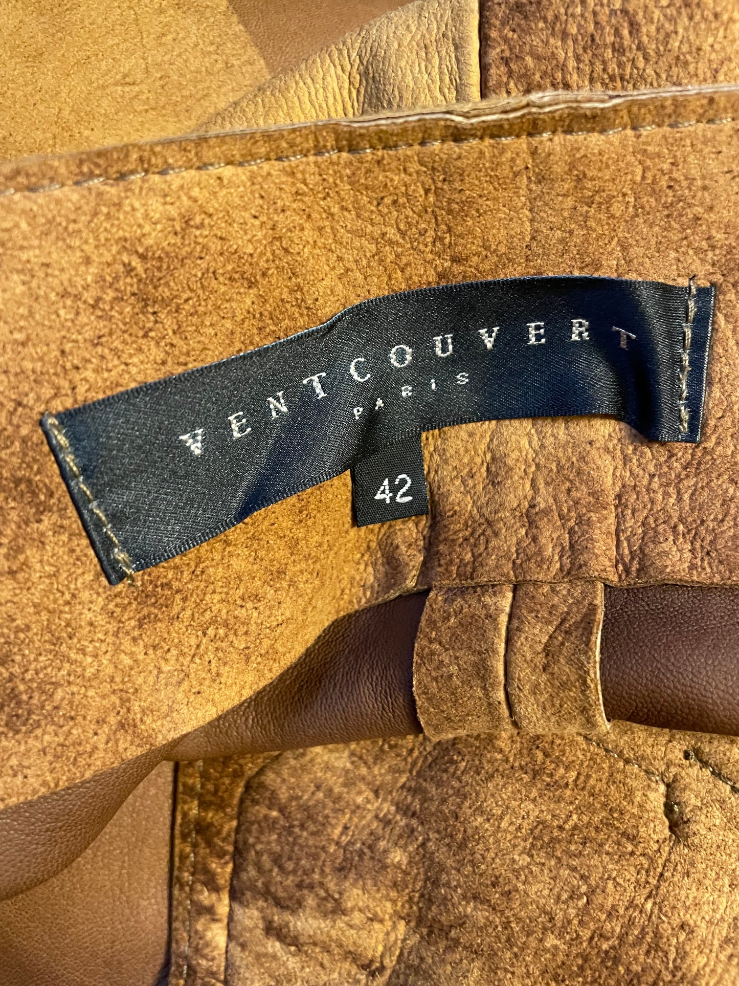 Vent Couvert 2000's low waisted suede flared trousers