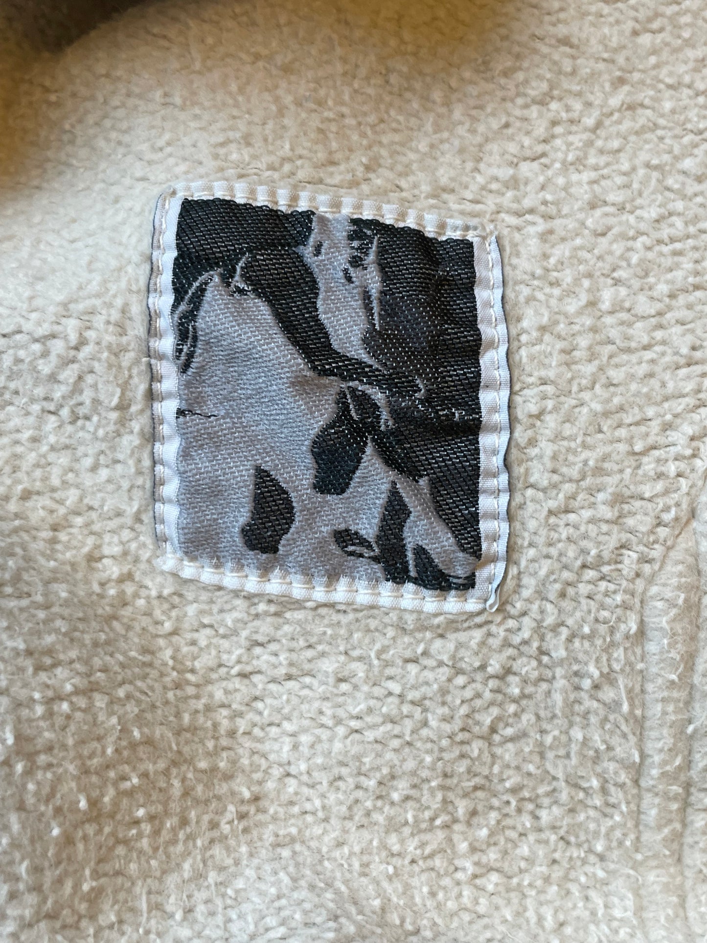 Rick Owens white / grey hoodie with reversed drawstring