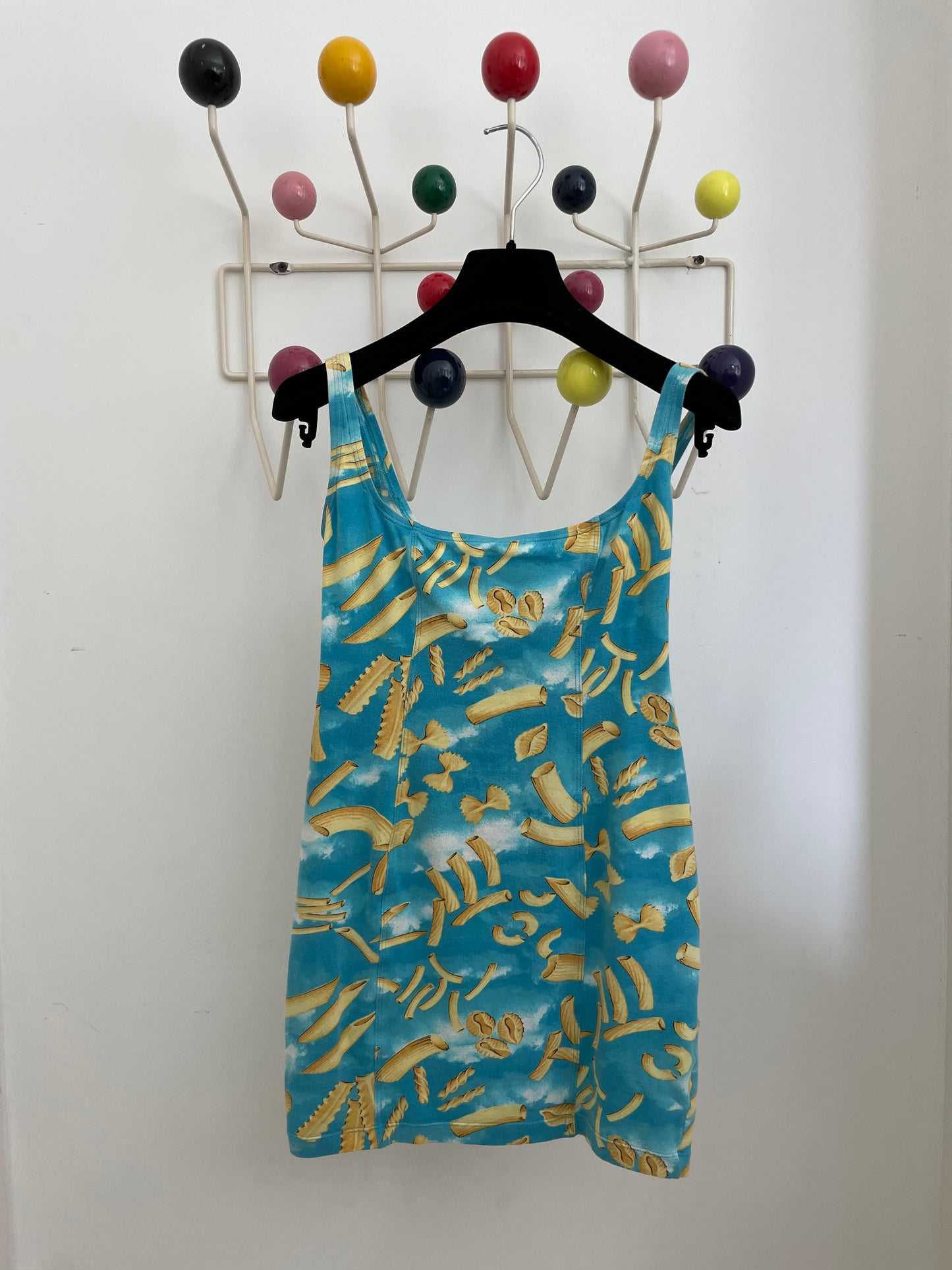 Fendi 90's surrealist pasta mini dress