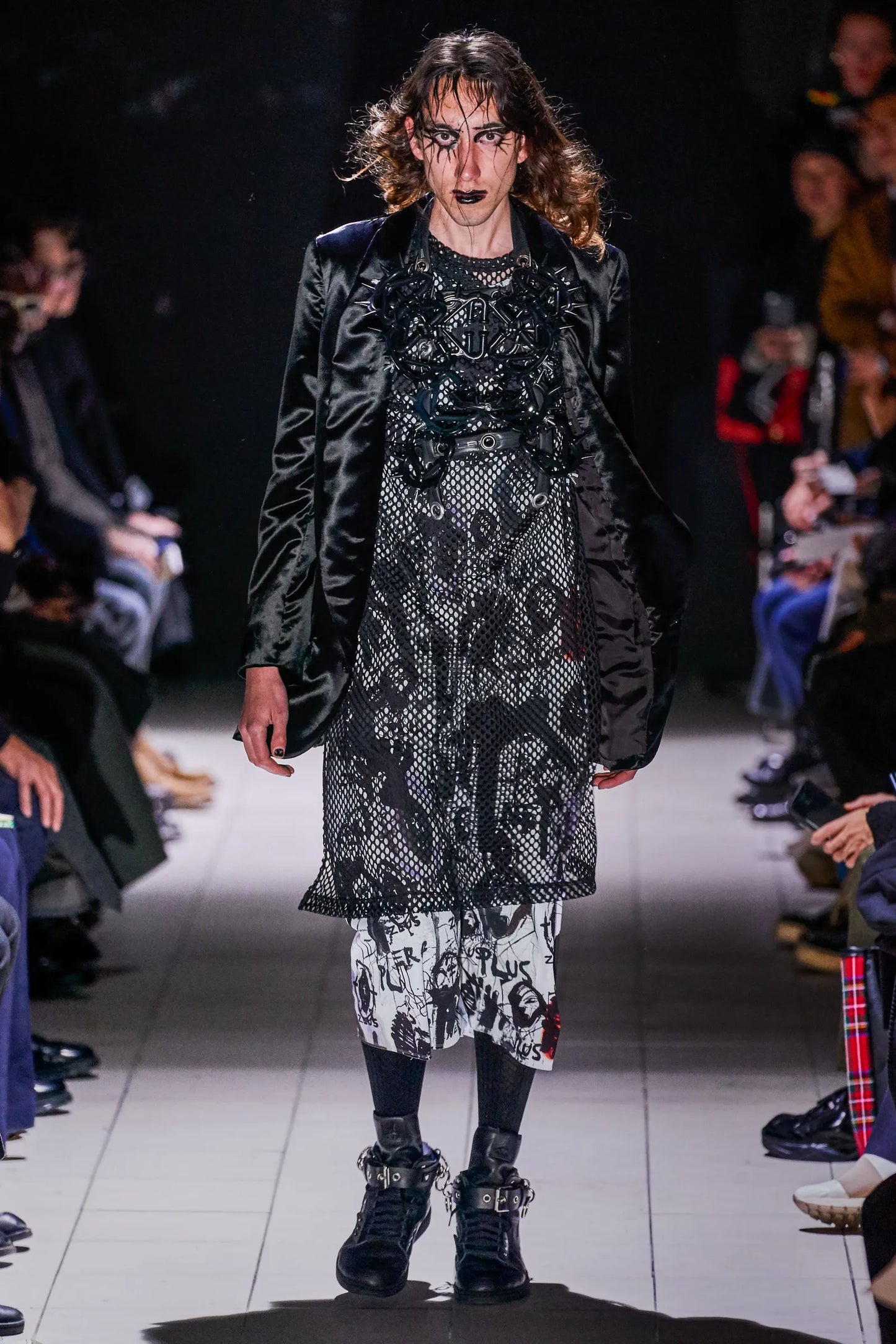 Comme des Garçons Homme Plus Fall 2019 x Jonathan Meese artist print shirt
