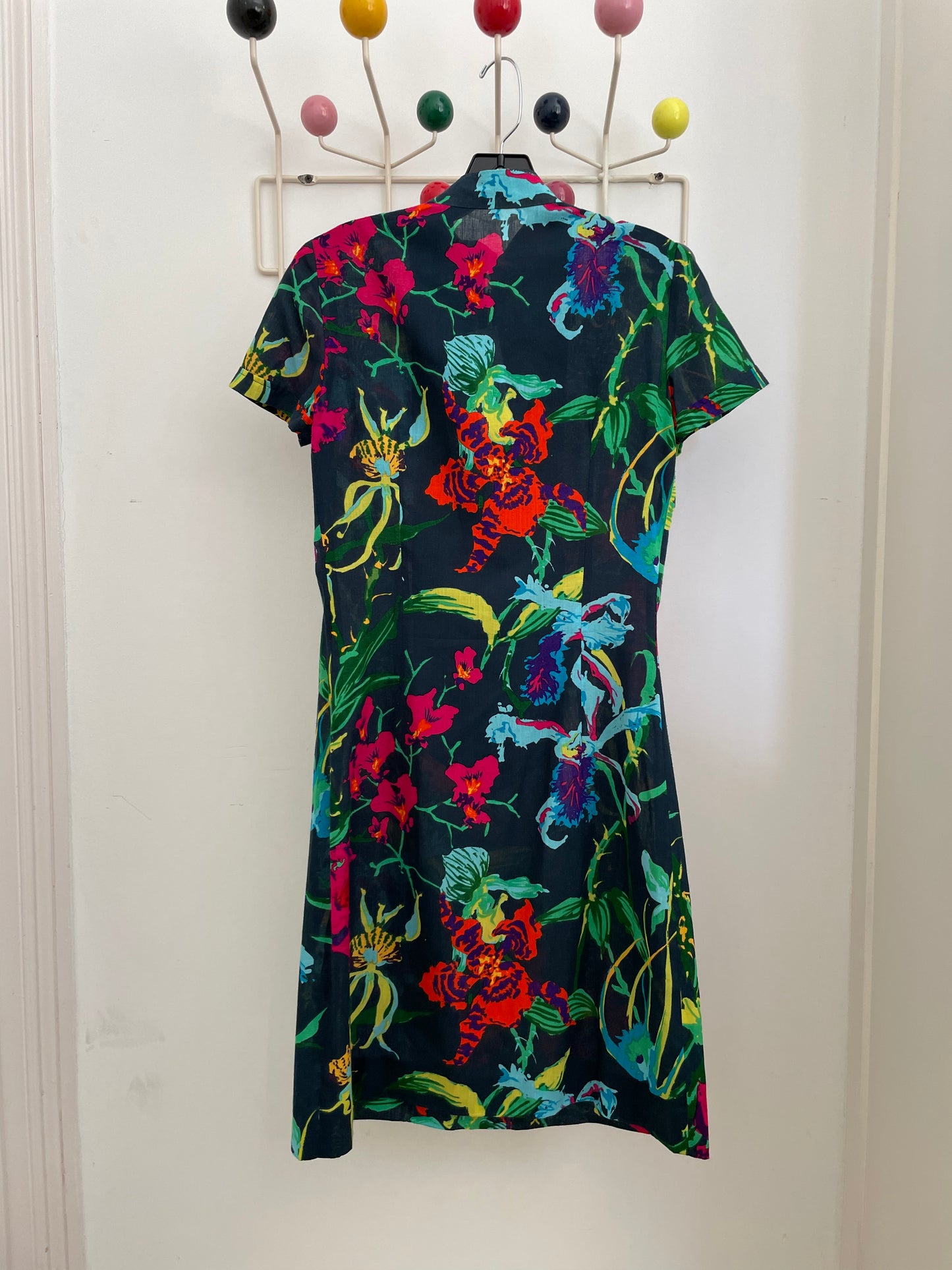 Ken Scott 70s flower print straight dress