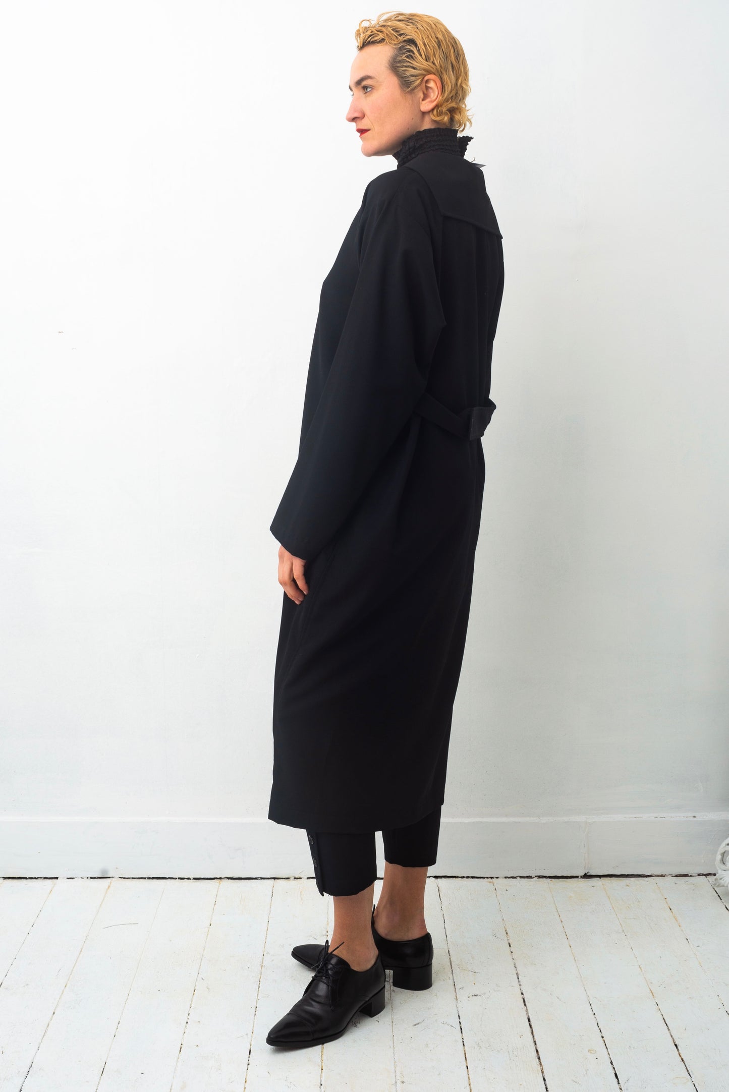 Comme des Garçons 90's black wool tunic dress