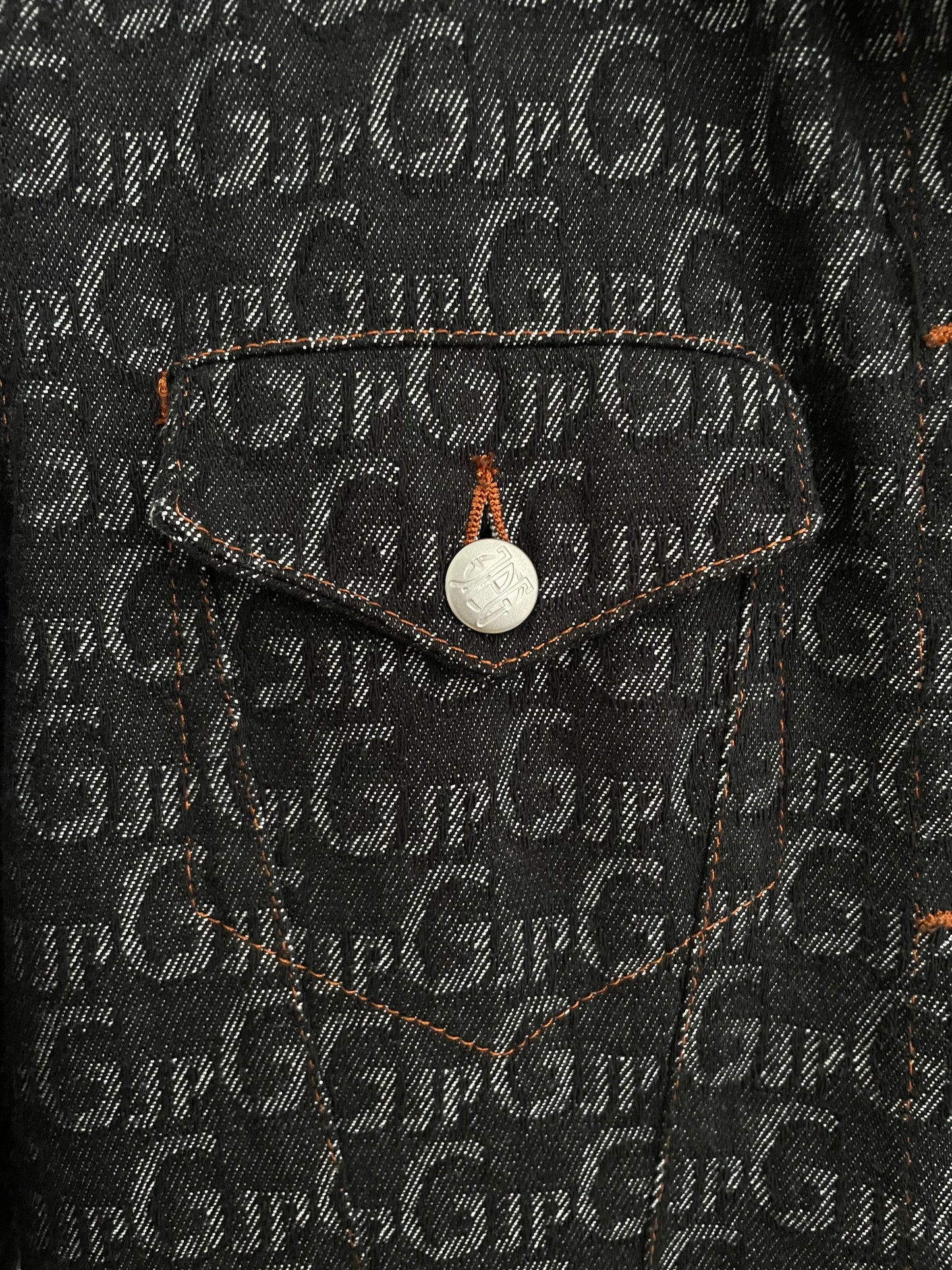Jean Paul Gaultier Jeans FW 2001 monogram denim transformable jacket / dress with zipper