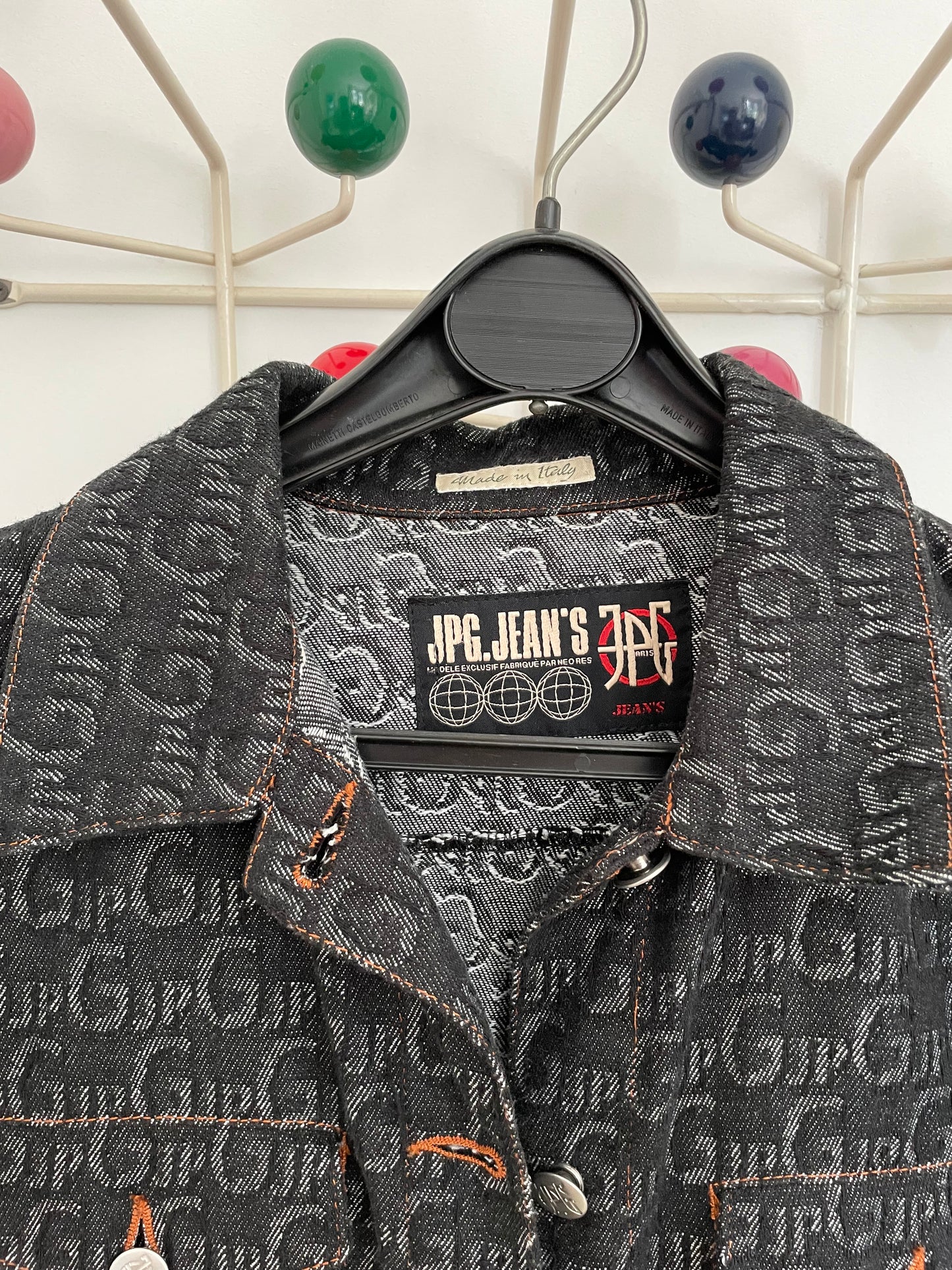 Jean Paul Gaultier Jeans FW 2001 monogram denim transformable jacket / dress with zipper