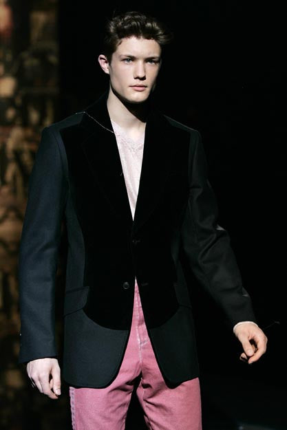 Vivienne Westwood Men FW 2005 wool and velvet black blazer