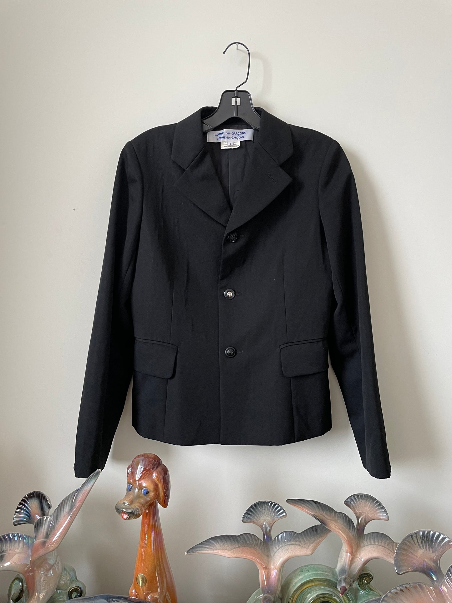 Comme des Garçons FW 2008 classic short black wool blazer