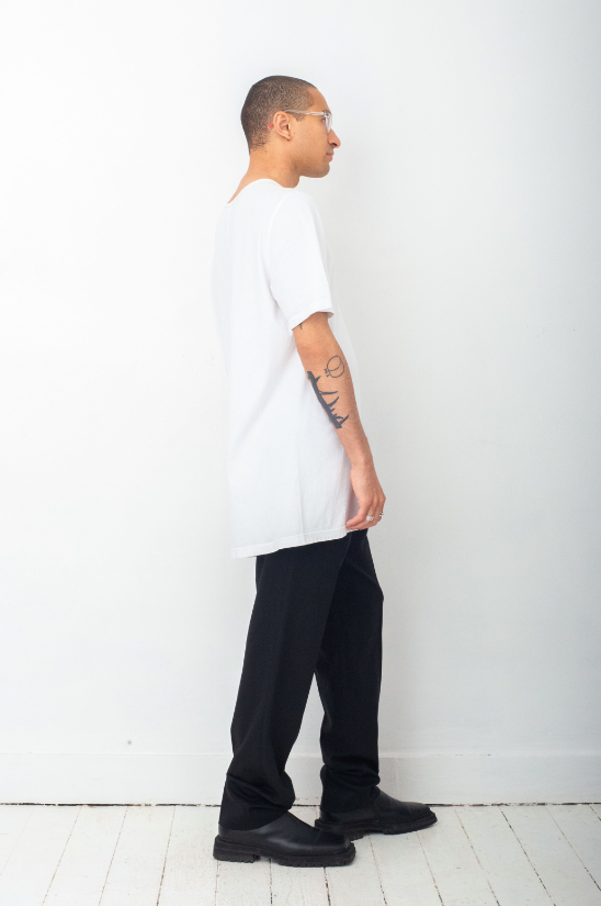 Rick Owens long white t-shirt
