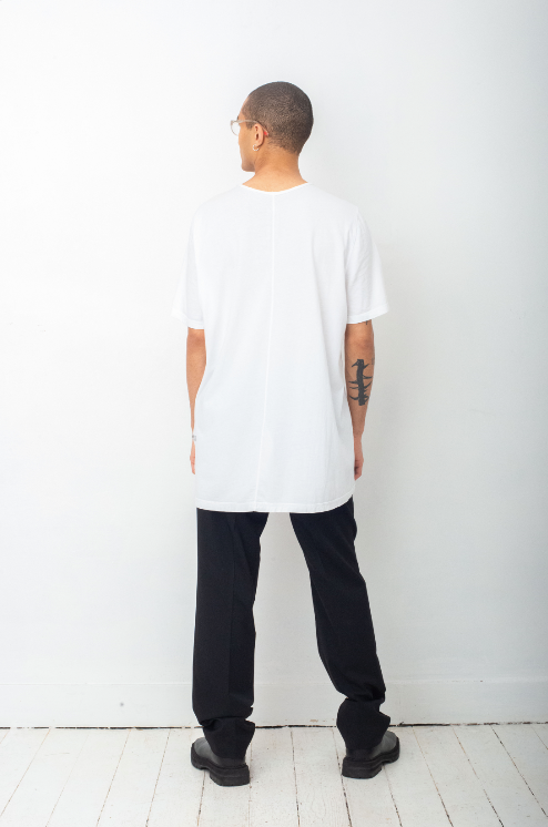 Rick Owens long white t-shirt