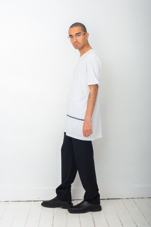 Rick Owens long white t-shirt