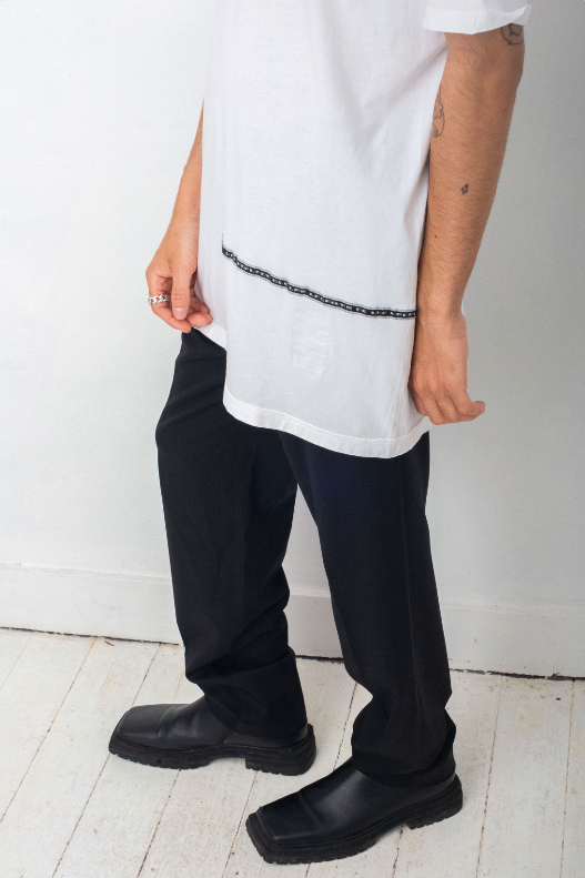 Rick Owens long white t-shirt
