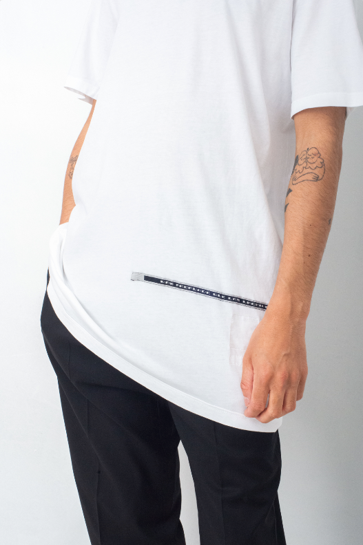 Rick Owens long white t-shirt