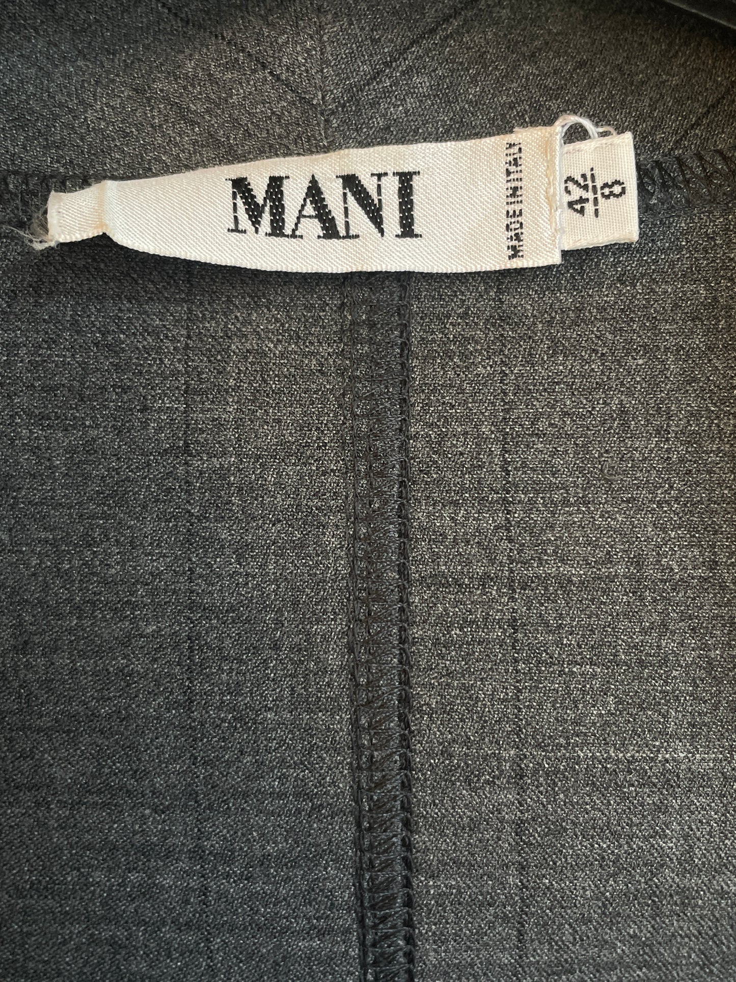 Mani by Armani 90's grey viscose & wool set (cardigan with matching sleeveless vest)