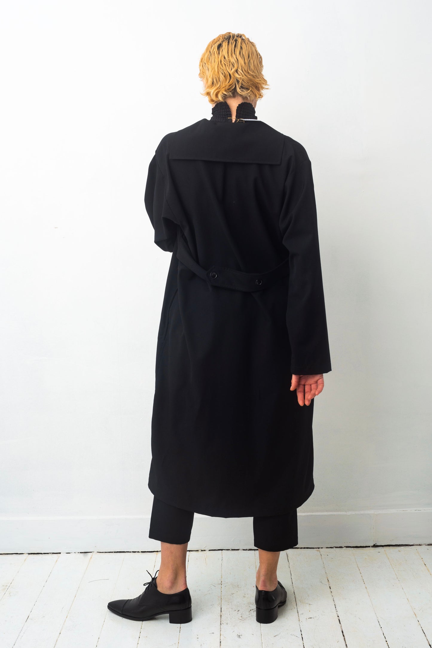 Comme des Garçons 90's black wool tunic dress