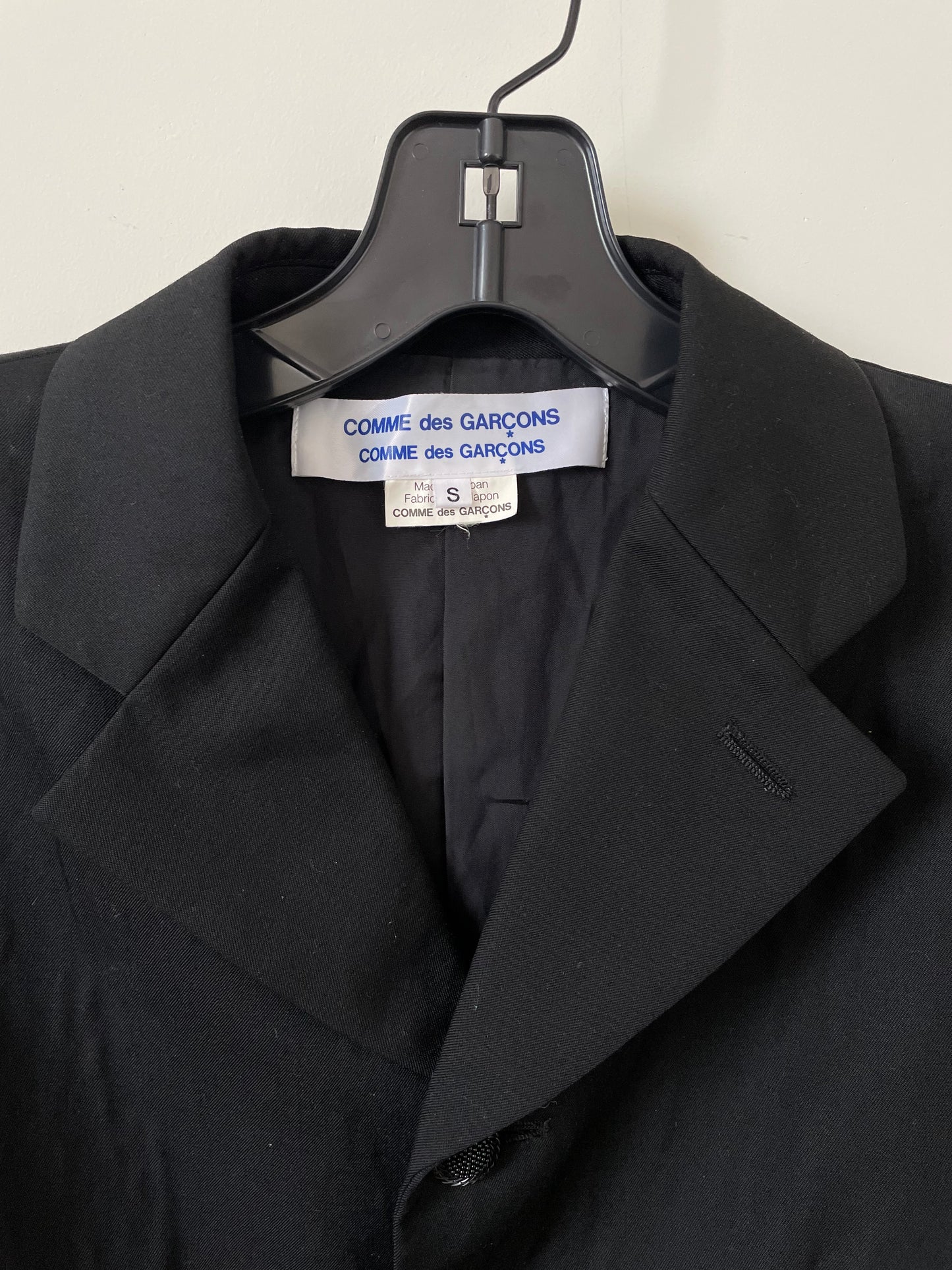 Comme des Garçons FW 2008 classic short black wool blazer